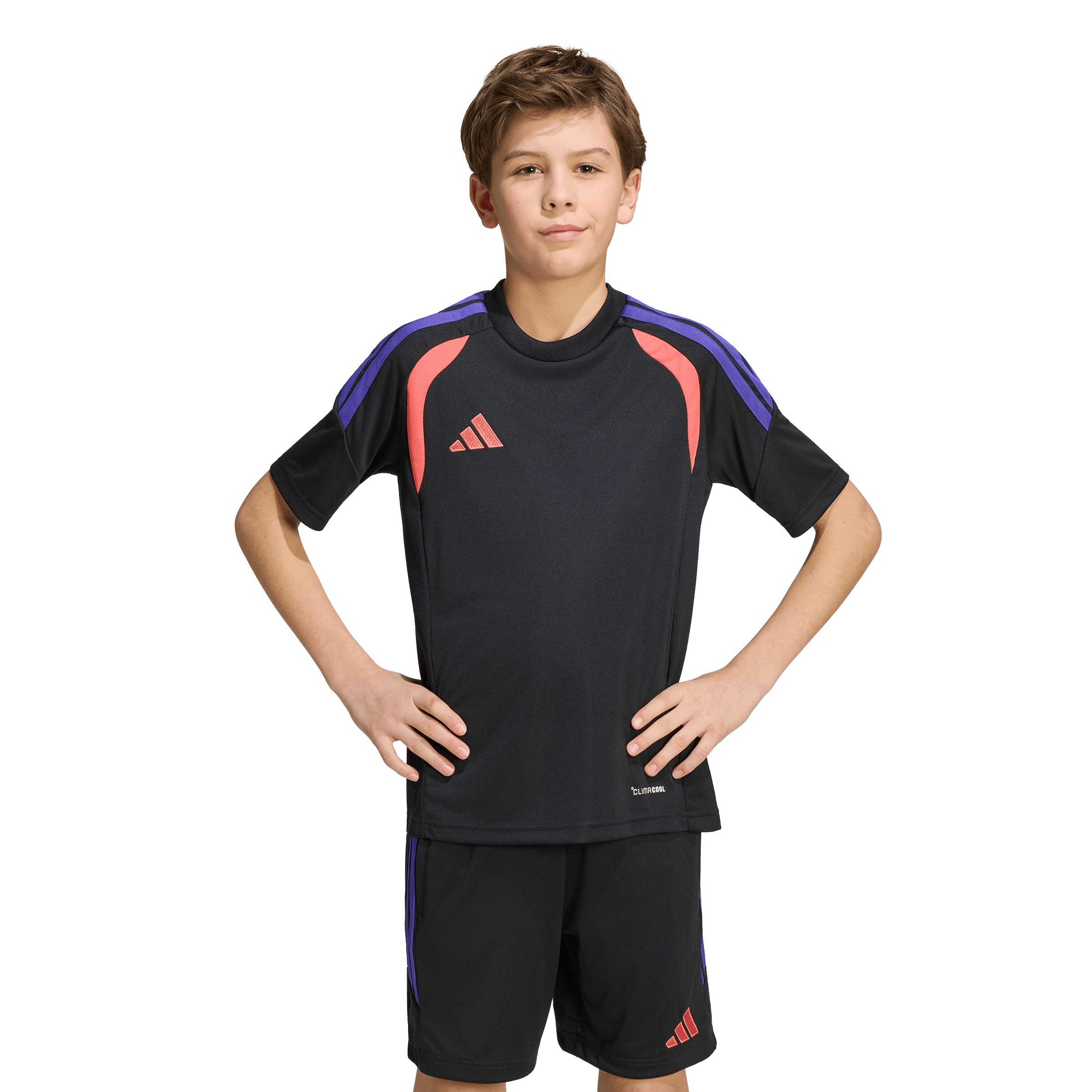 adidas Sportswear Fußballtrikot TIRO26L JSY Y BLACK/PURPUR/SEMTUR