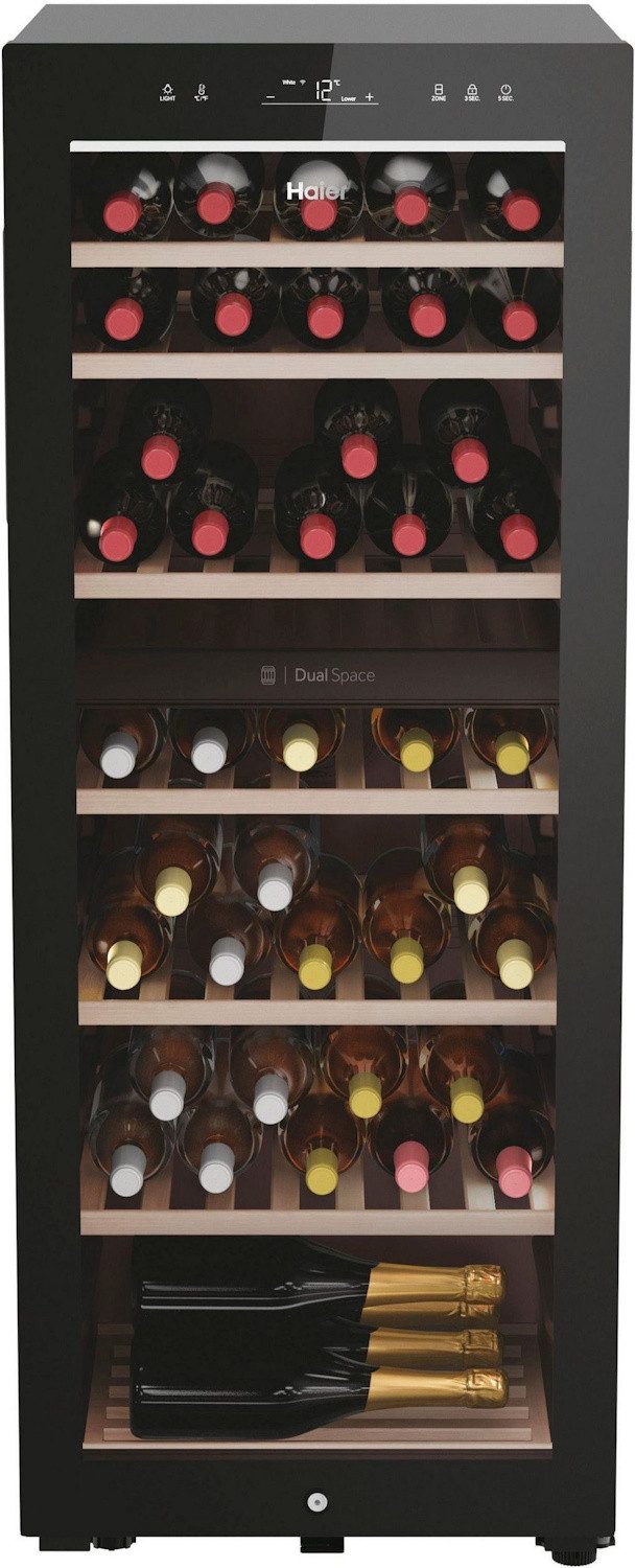 Haier Weinkühlschrank HWS77GDAU1 - Wine Bank 50 Serie 7, schwarz,Wine Bank 50 Serie 7 Weinklimaschrank, schwarz
