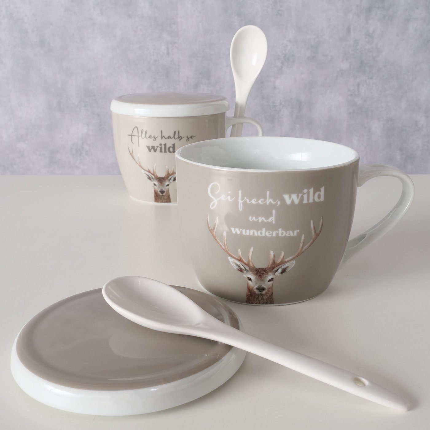 BOLTZE GRUPPE GmbH Tasse Jumbobecher Wild, Porzellan
