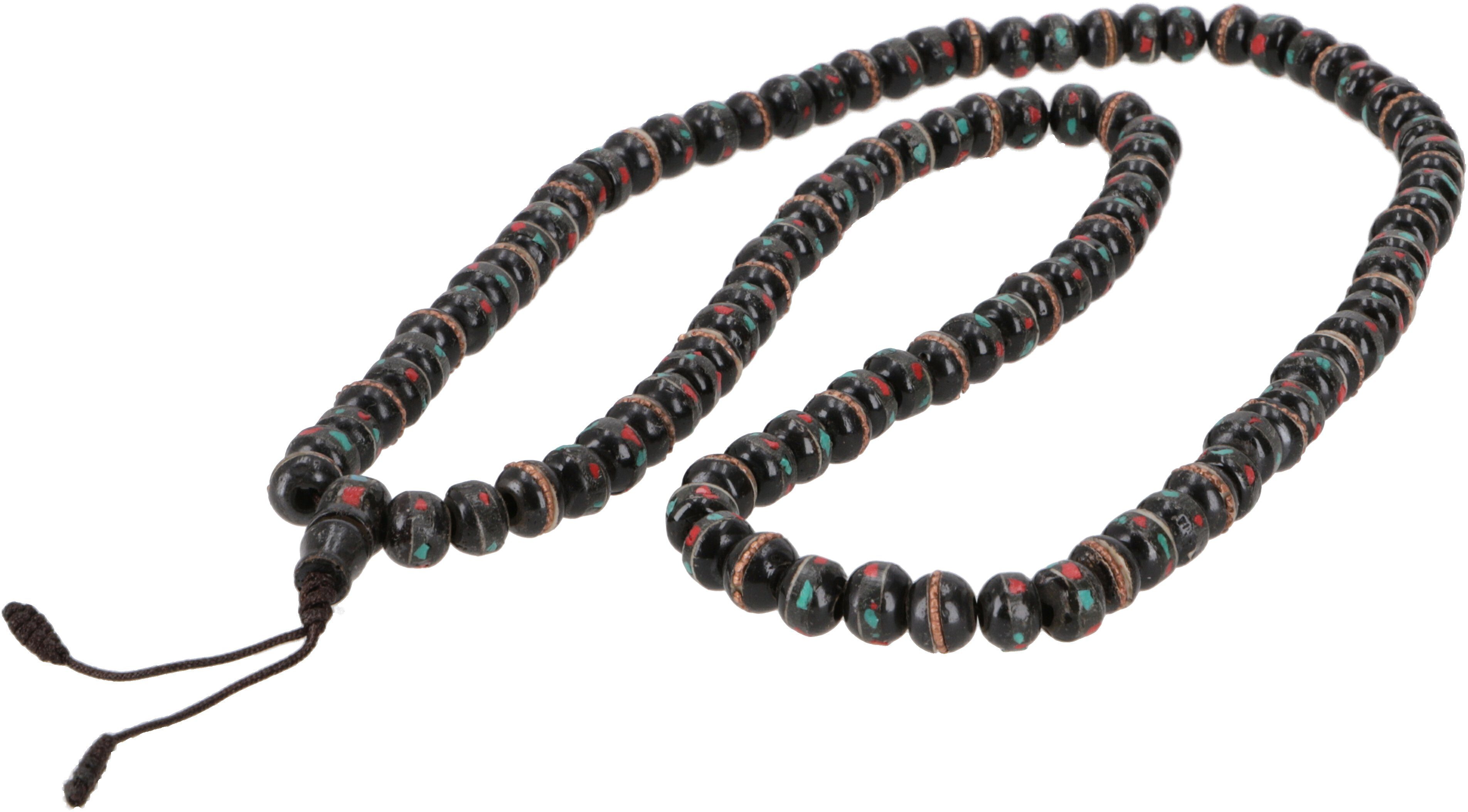 Guru-Shop Perlenkette Tibetische Mala mit verzierten günstig online kaufen