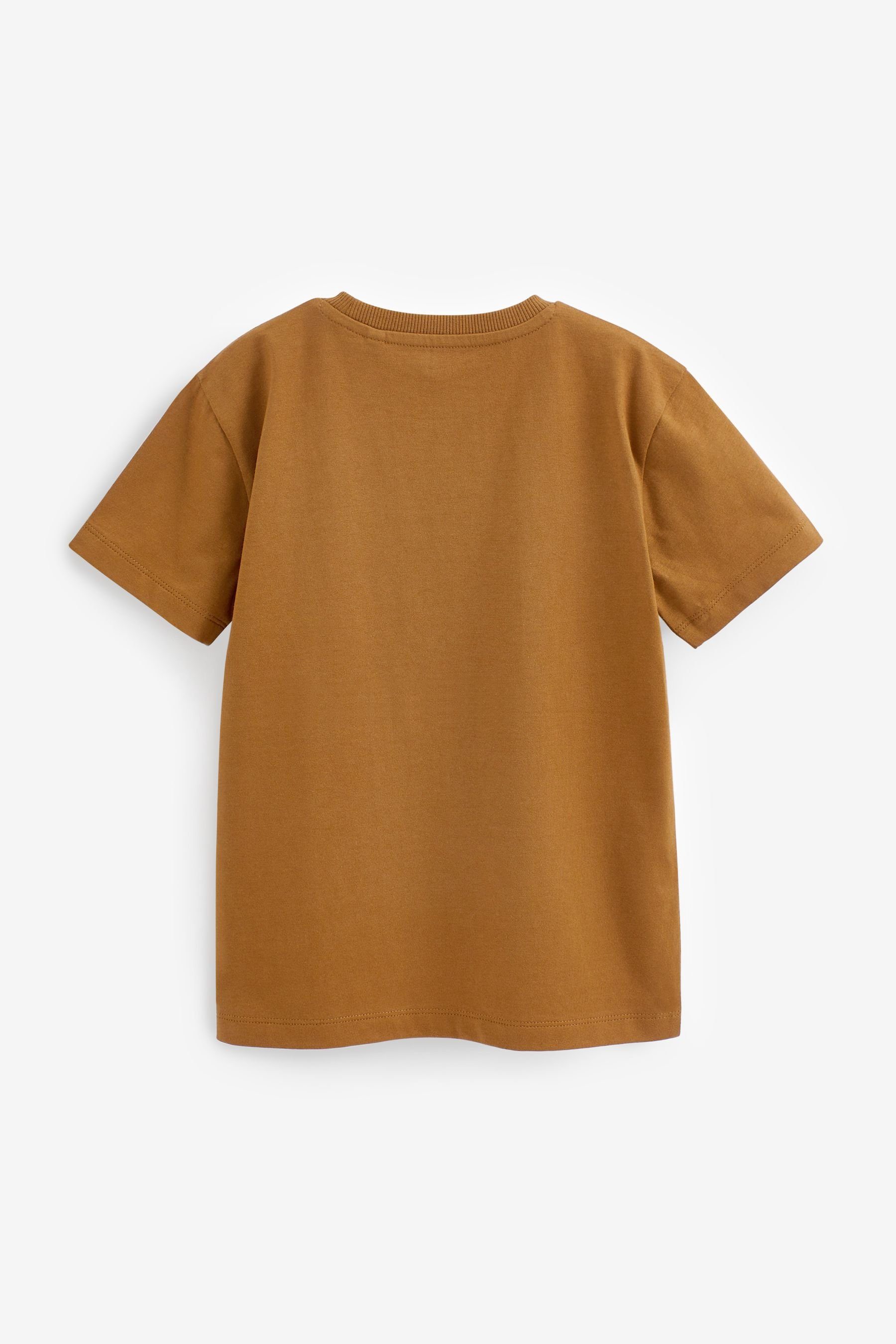 T-Shirt Next (1-tlg) Brown T-Shirt Tan