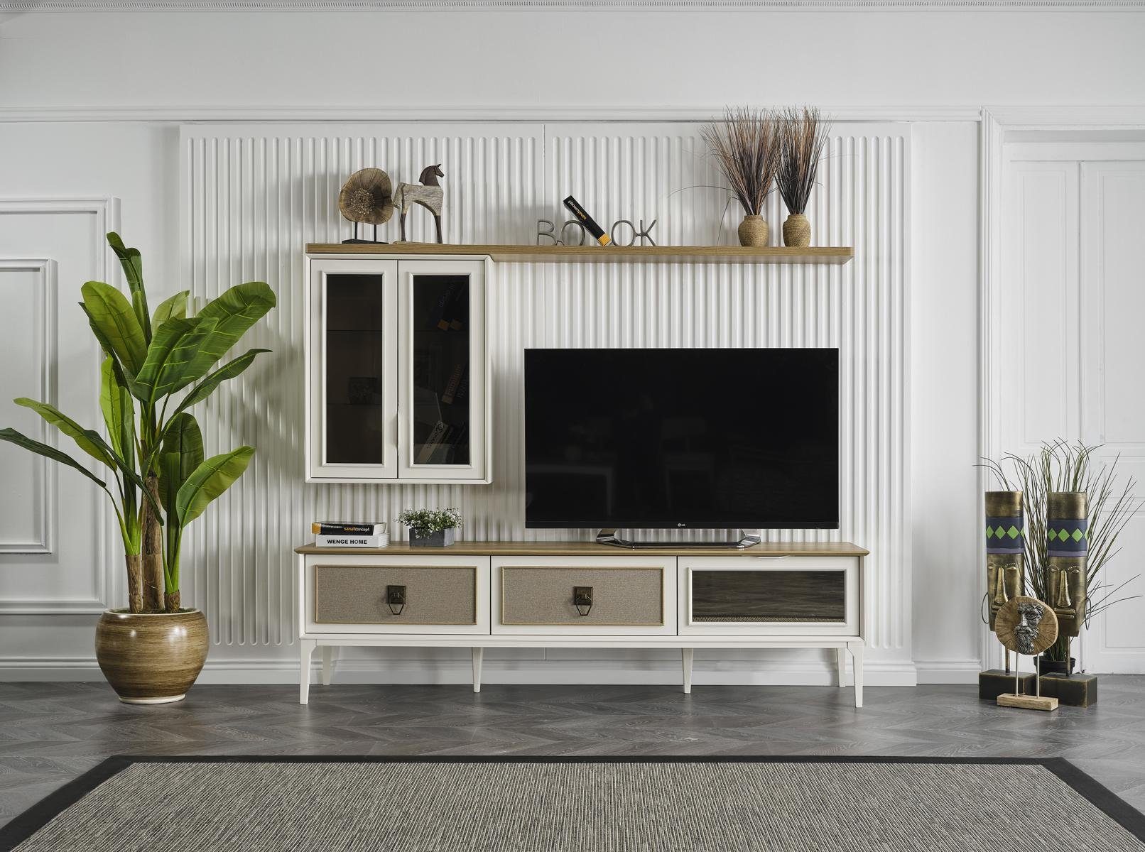 Hochwertige Qualität JVmoebel TV-Ständer, (tv schrank wohnzimmer möbel kommode luxus holz sideboard einrichtung)