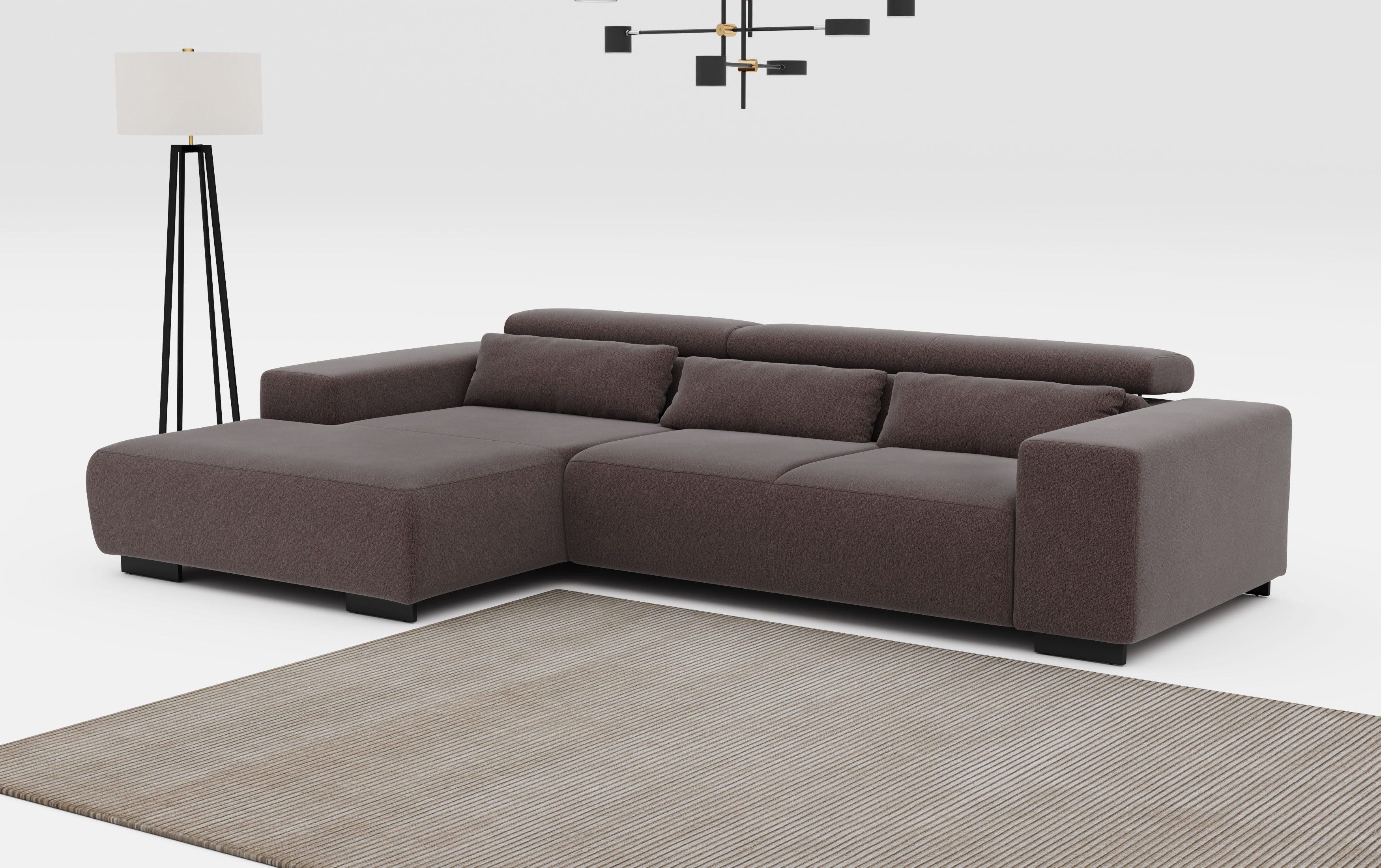 COTTA Ecksofa Side L-Form, mit Kopfteilverstellung günstig online kaufen