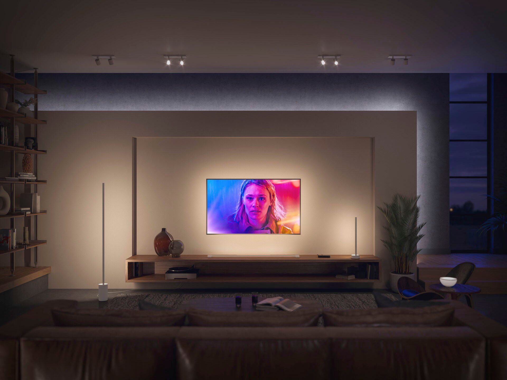 per LED Farbwechsler, Bluetooth kaltweiß, warmweiß Signe, fest Tischleuchte LED möglich Steuerung, Bluetooth, integriert, App Dimmfunktion, Bluetooth-Steuerung Philips Gradient - Hue