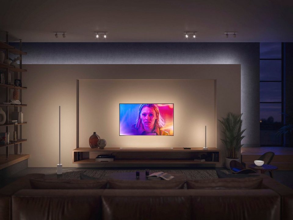 Philips Hue LED Tischleuchte Gradient Signe, Bluetooth, Dimmfunktion, LED  fest integriert, Farbwechsler, warmweiß - kaltweiß, Bluetooth Steuerung,  Bluetooth-Steuerung per App möglich