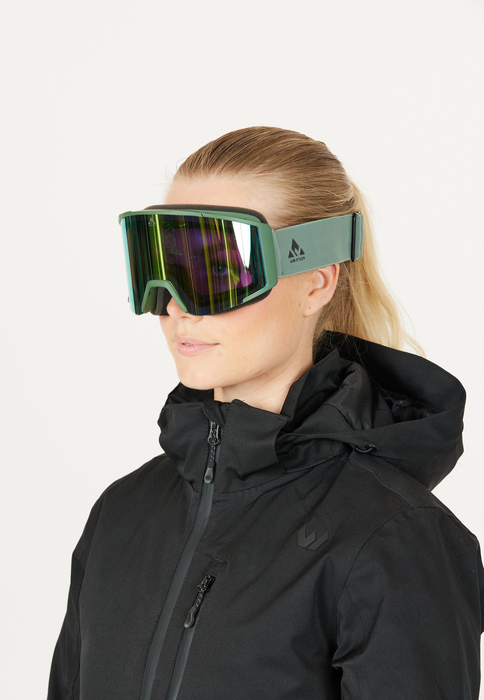 WHISTLER Skibrille WS6200, mit Panorama-Gläsern grün