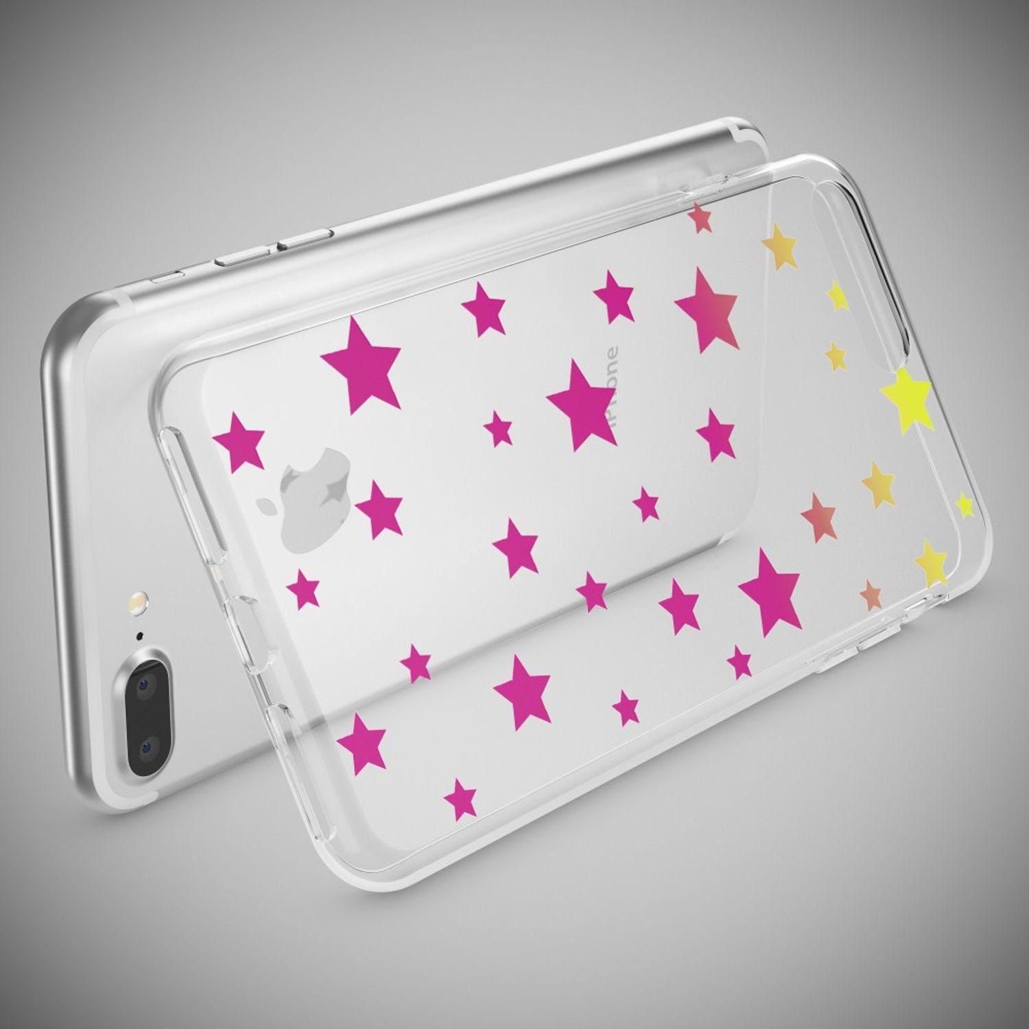 Nalia Smartphone-Hülle Apple iPhone 7 Plus Apple iPhone 8 Plus 14 cm (5,5 Zoll), Motiv Silikon Hülle / Print Cover / Muster Schutzhülle / Design Case