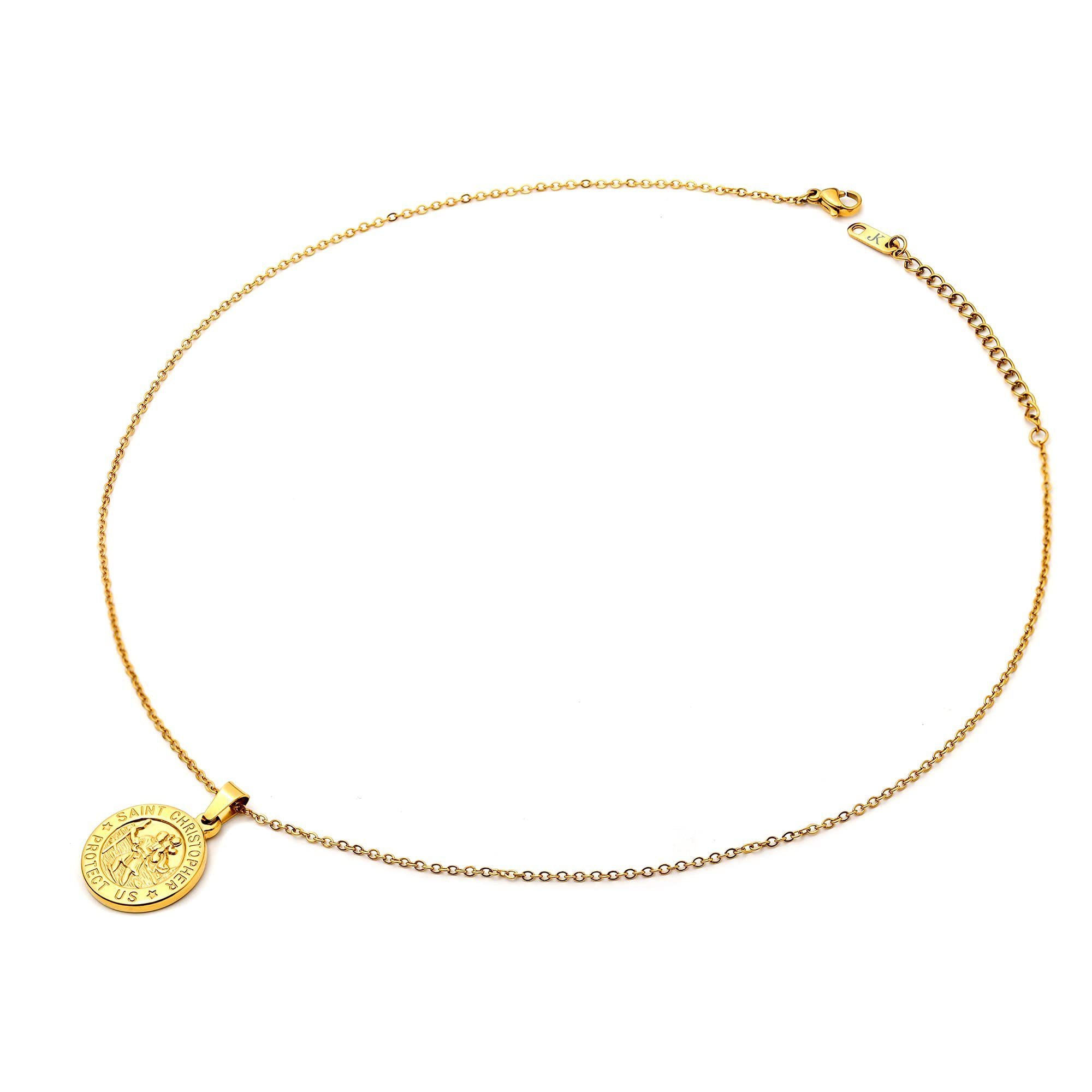 Kim Johanson Kette mit Anhänger Heiliger Sankt Christopherus, aus Edelstahl günstig online kaufen