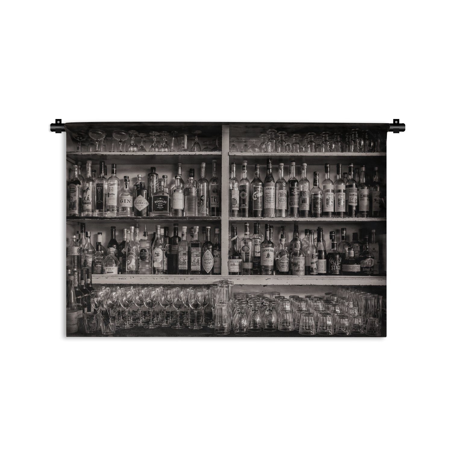 MuchoWow Wanddekoobjekt Bar - Alkohol - Spirituosen - Stilleben, Wanddeko für Wohnzimmer, Schlafzimmer, Kleid, Wandbehang, Kinderzimmer