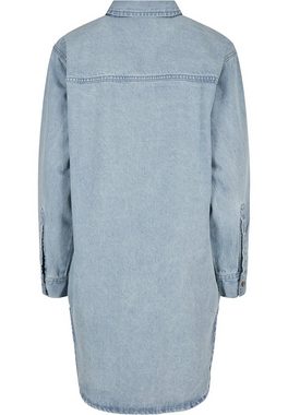 URBAN CLASSICS Jerseykleid Damen Ladies Oversized Denim Shirt Dress (1-tlg)