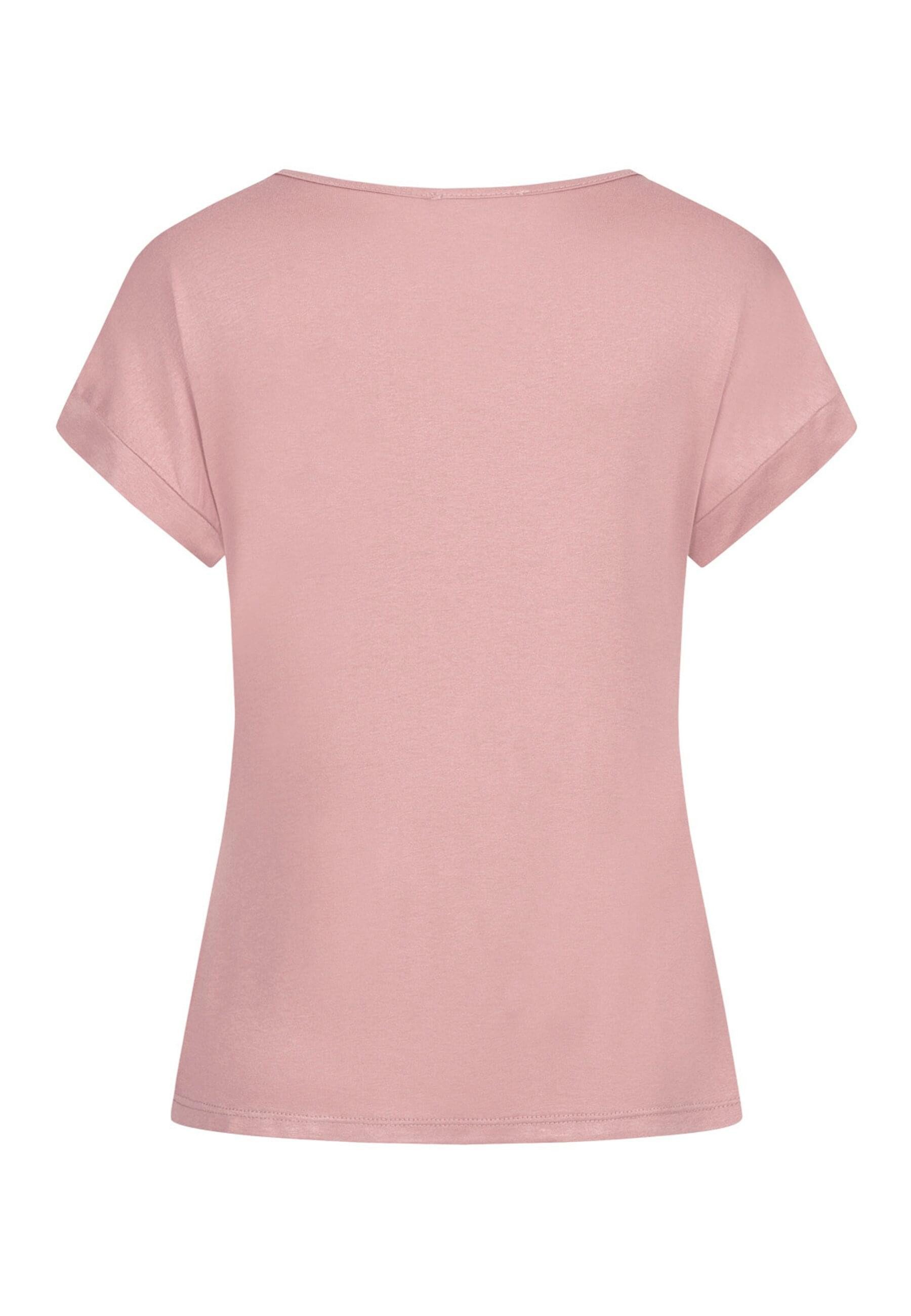 CLOUD 5IVE T-Shirt CLOUD 5IVE Viskose T-Shirt mit Ärmelumschlag und Rundhal günstig online kaufen