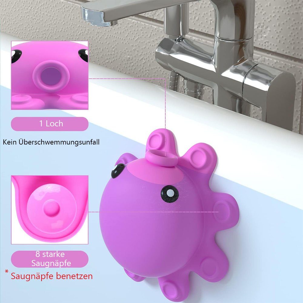 Pink Hot Badewannen-Überlauf-Ablaufabdeckung TUABUR Duschschwamm