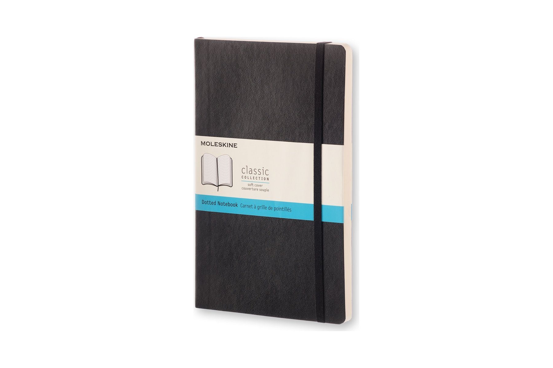 MOLESKINE Notizbuch, Classic Collection - Soft Cover - L/A5 Groß (13x21) - mit weichem Einband - 70g-Papier Schwarz