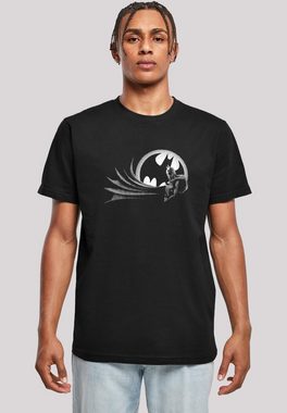 F4NT4STIC Kurzarmshirt F4NT4STIC Herren Batman Spot with T-Shirt Round Neck (1-tlg)