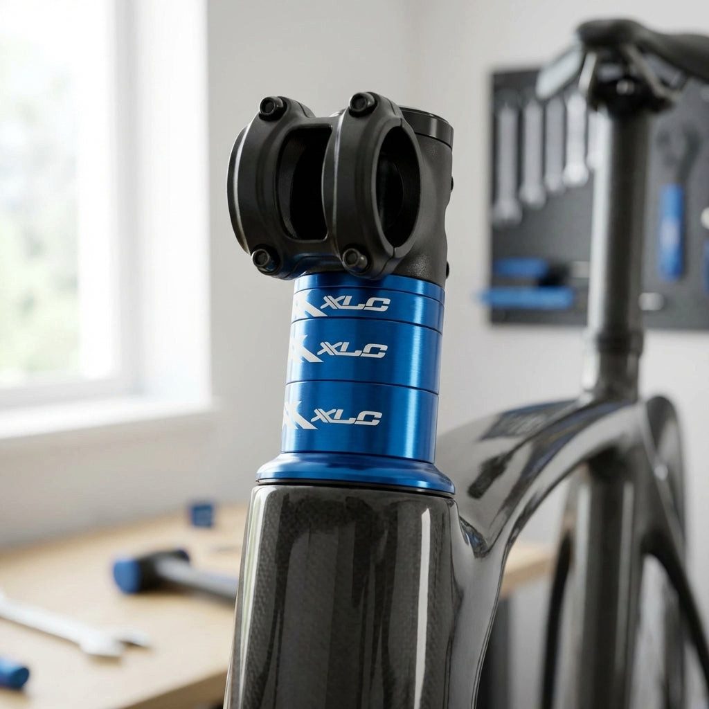 XLC Fahrradlenker XLC A-Head Spacer-Set AS-A02 3 x 5, 1 x 10, 1 x 15mm, 1 1/8" blau