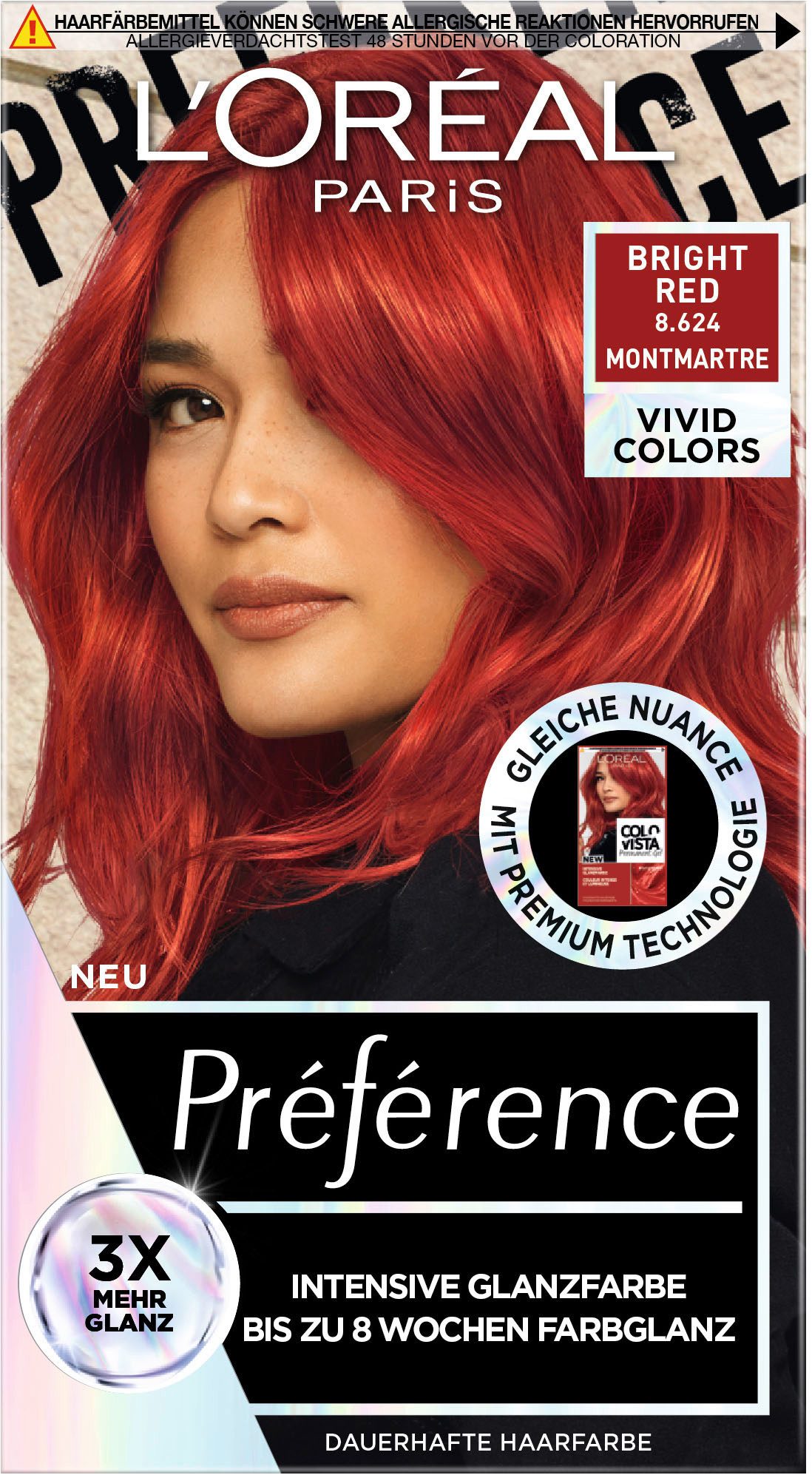 L'ORÉAL PARIS Coloration PRÈFÈRENCE VIVID COLORS, Packung