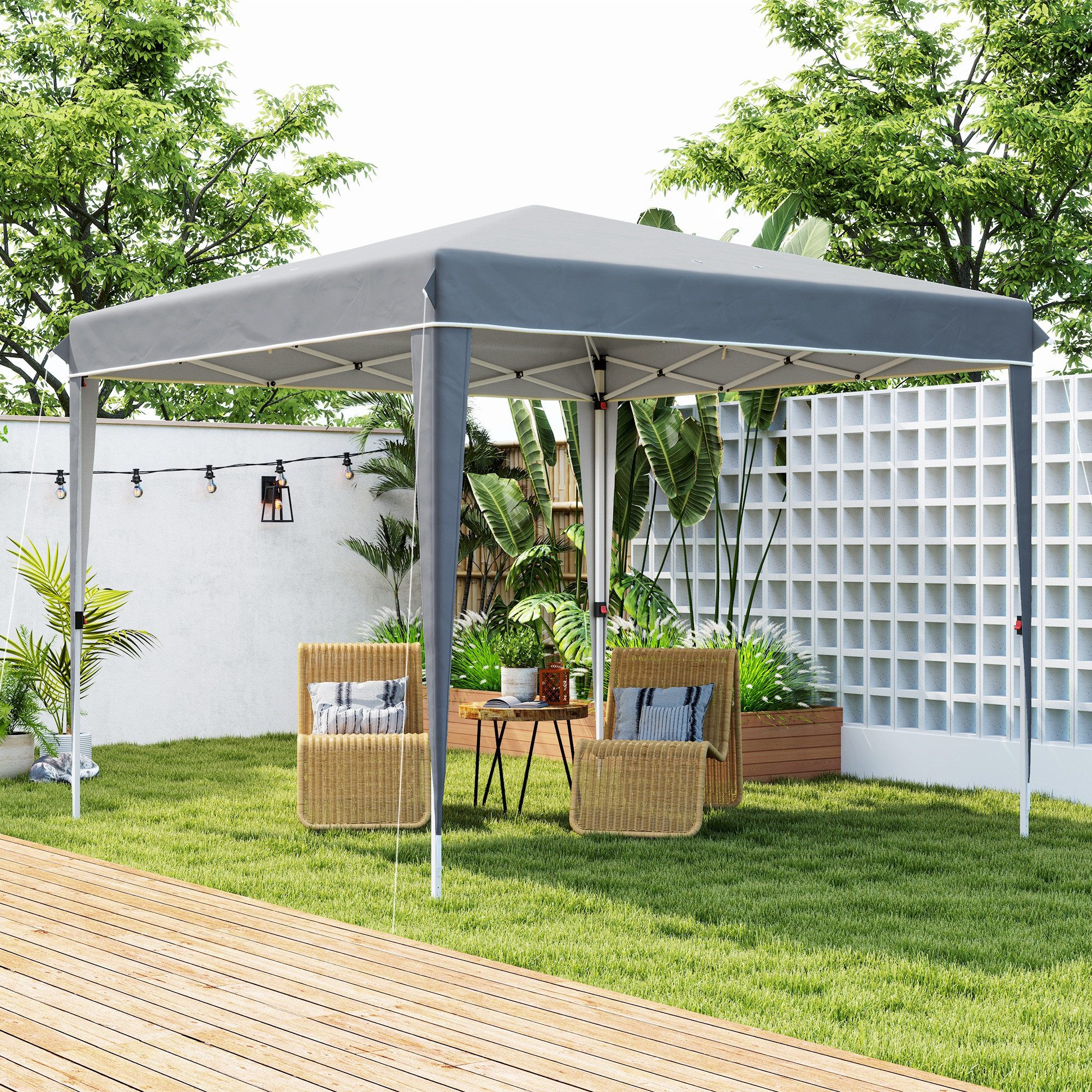 Outsunny Faltpavillon 3x3m, wasserabweisend stabil winterfest, günstig online kaufen