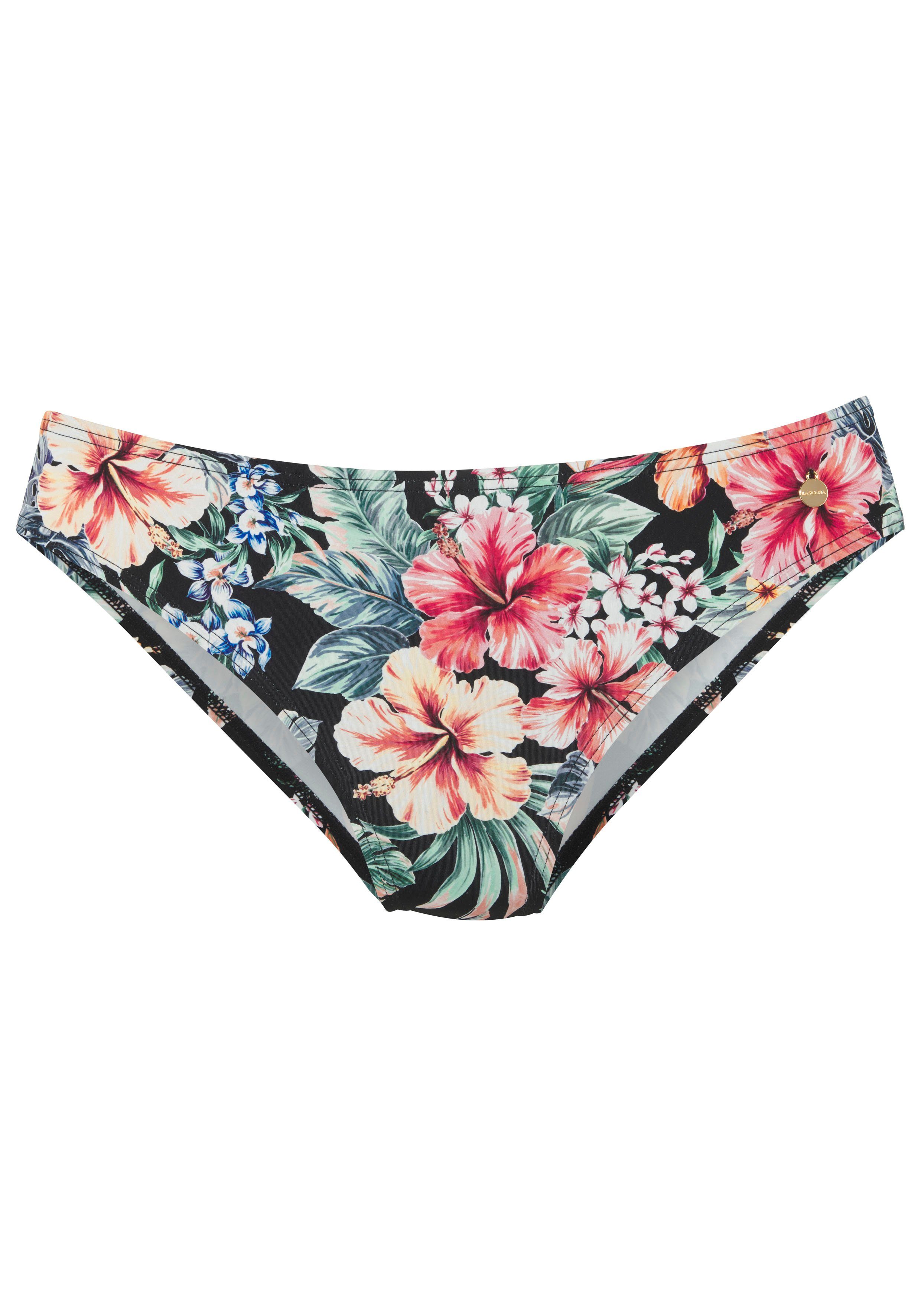 LASCANA Bikini-Hose Salsa mit normalem Schnitt und tollem Blumenprint günstig online kaufen