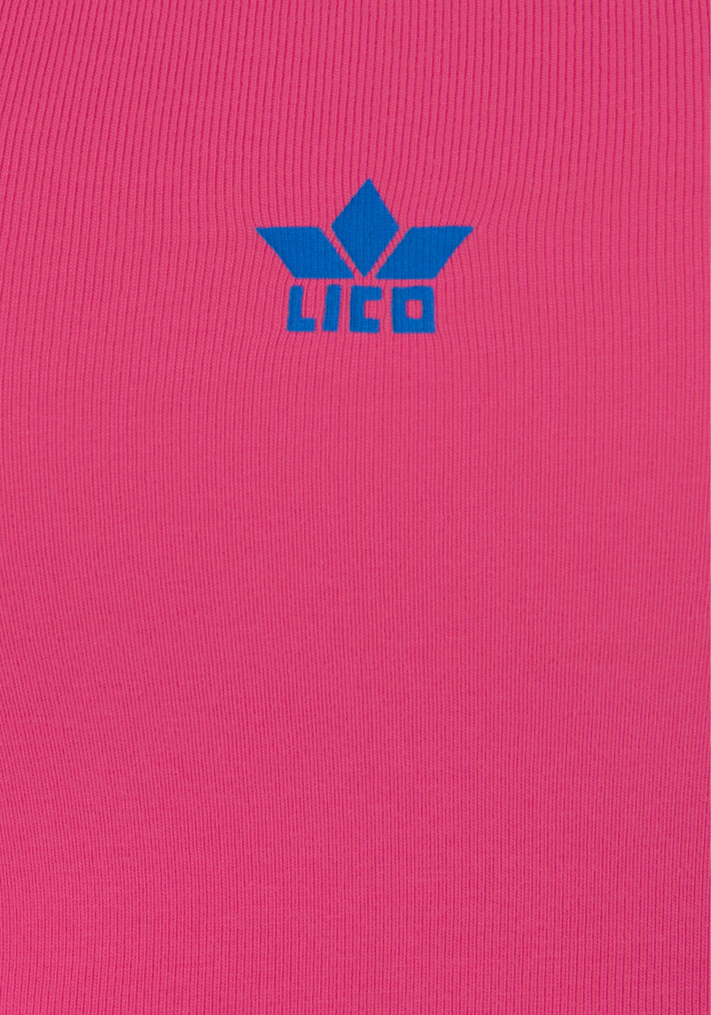 (2er-Pack) Doppelpack, Lico Loungewear schwarz, Funktionsshirt pink im
