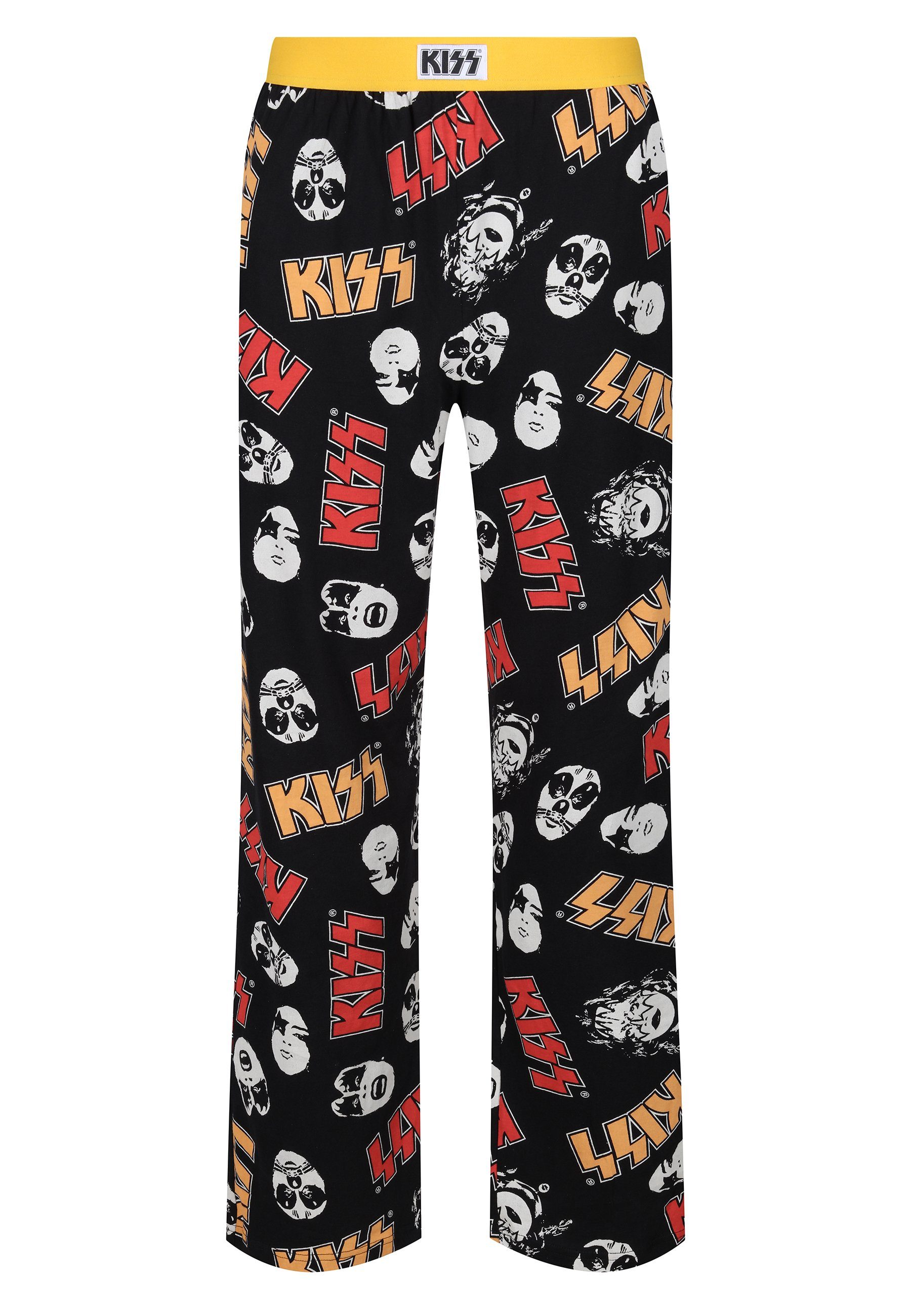 Recovered Loungepants Loungepant - KISS Faces Black