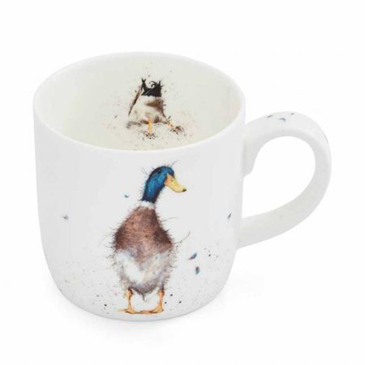 Wrendale Becher Wrendale Designs Porzellan-Becher Watschel-Ente, ca. 310 ml, Porzellan