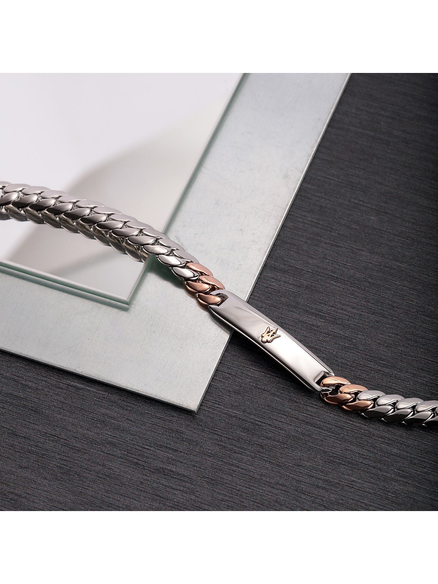 MASERATI Edelstahlarmband Maserati Herren-Armband Edelstahl