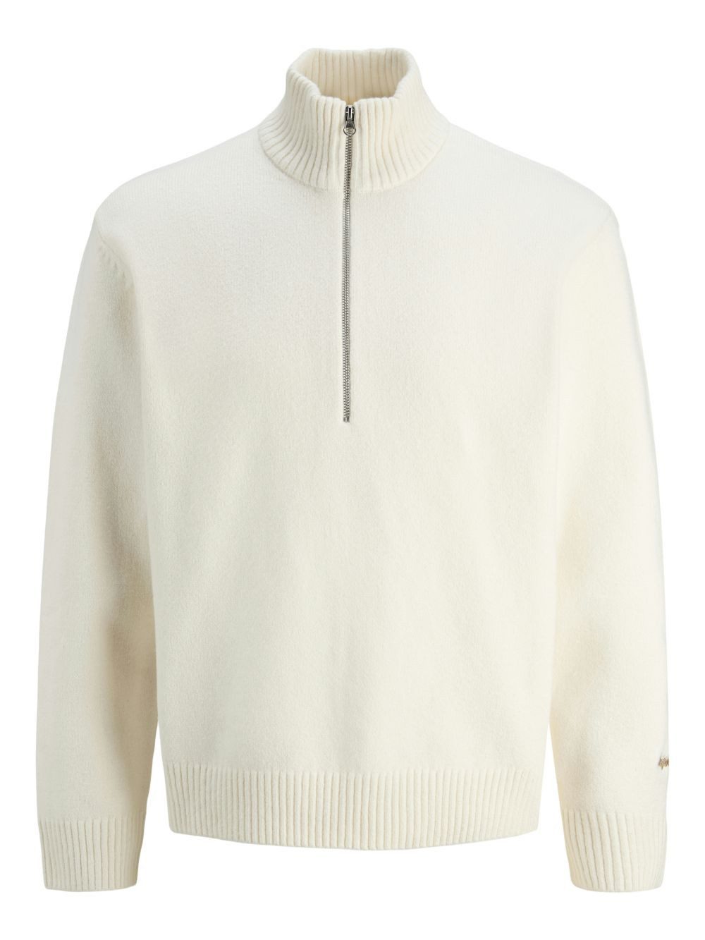 Jack & Jones Strickpullover JORNORREBRO KNIT HALF ZIP aus Baumwollmix