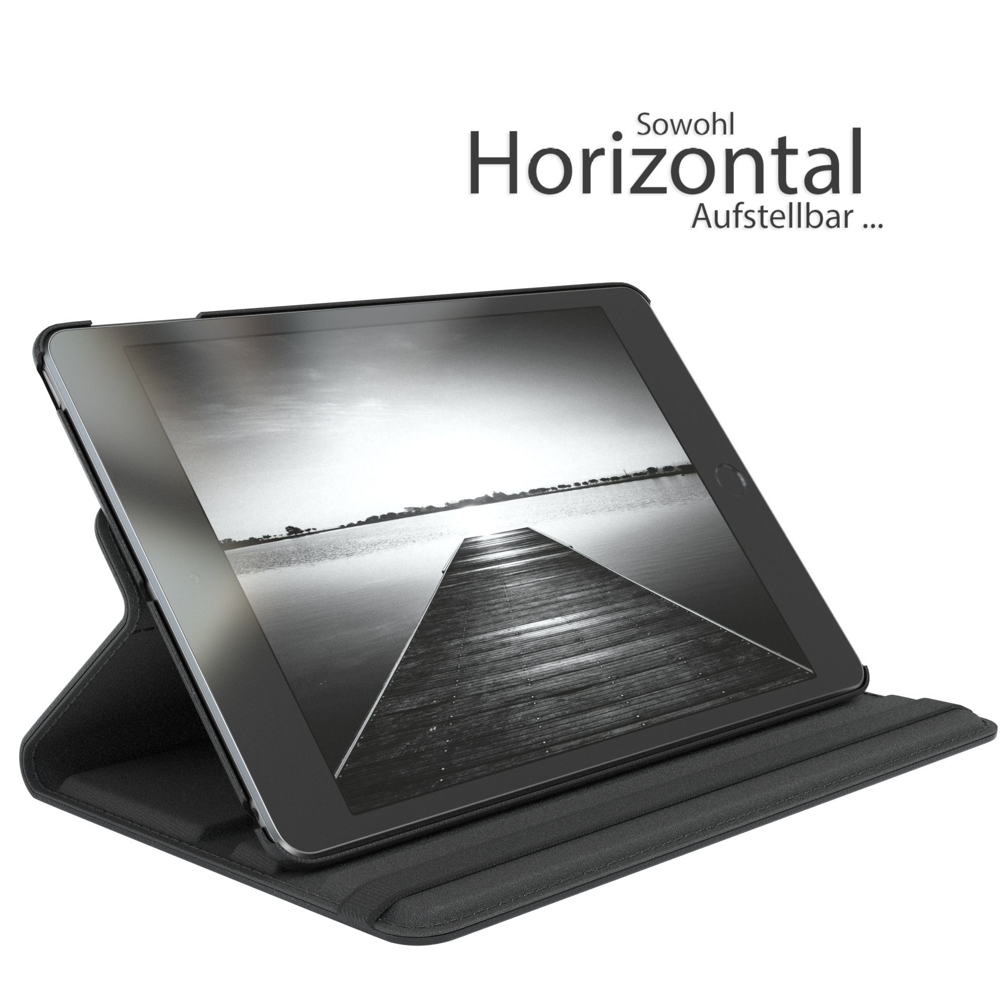 EAZY CASE Tablet-Hülle Rotation Case für Apple iPad Mini 5. Generation 7,9 Zoll, Hülle 360° drehbar mit Standfunktion Etui Anti-Kratz Tasche Schwarz – Bild 3 von 5