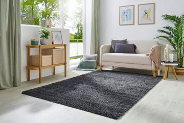 Hochflor-Teppich Chicago, Andiamo, rechteckig, Höhe: 40 mm, Uni Farben, weich & kuschelig, ideal im Wohnzimmer & Schlafzimmer