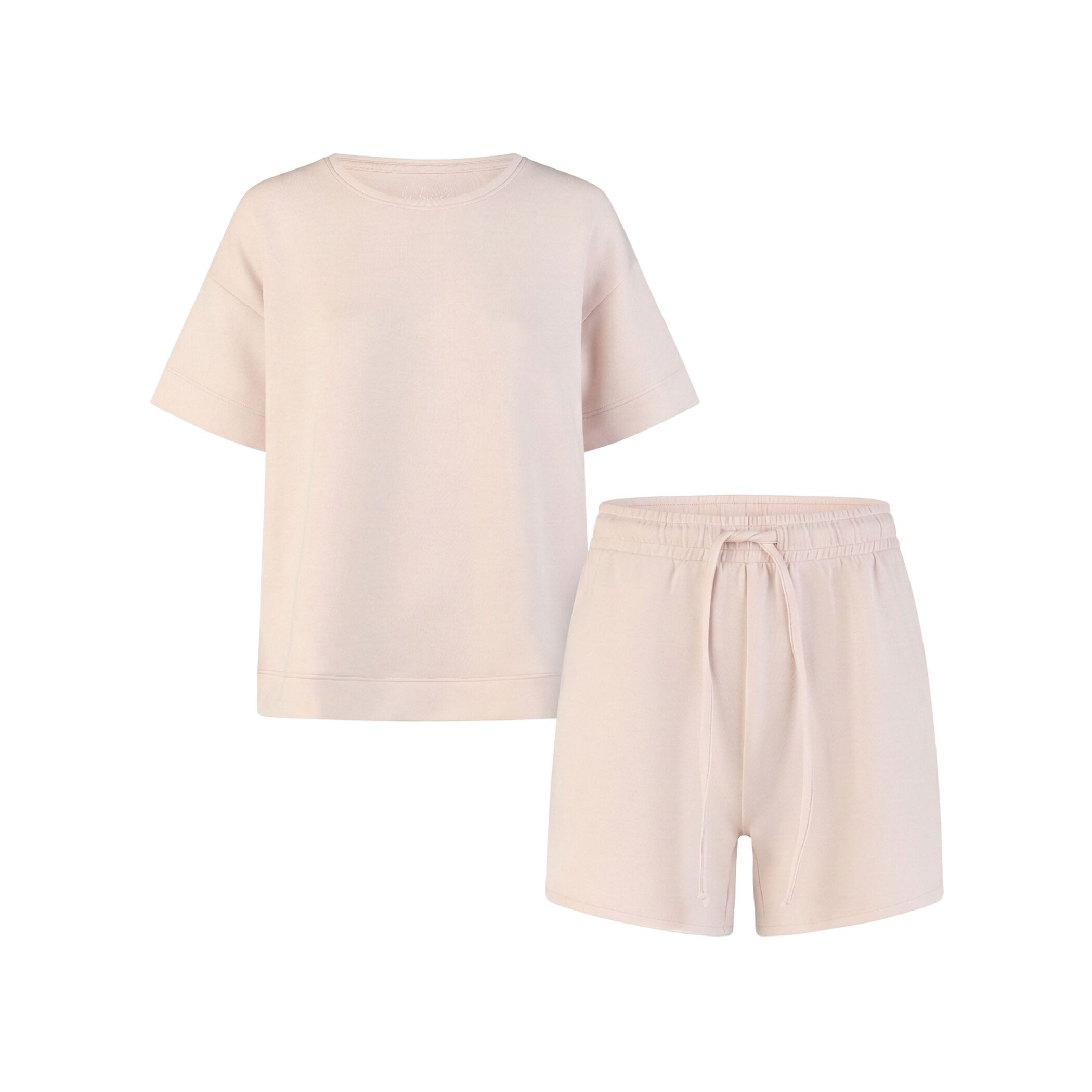 Schlafanzug by Louise Damen Pyjama – Kurzarm Schlafanzug mit kurzer Hose Rosa