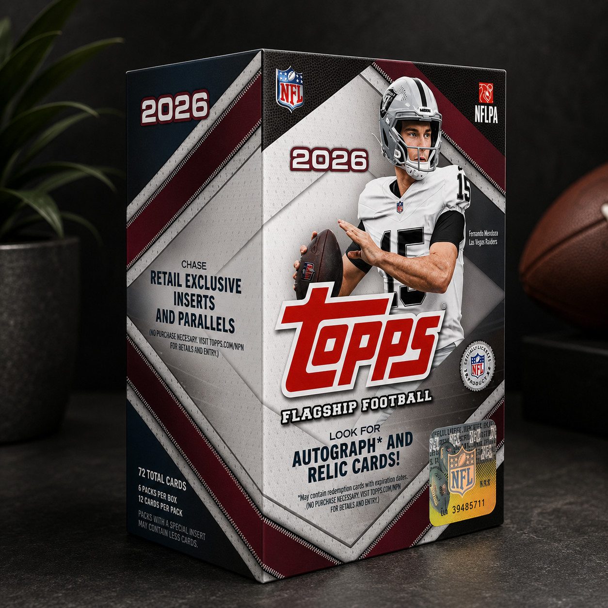 Topps Sammelkarte 2026 Topps Flagship NFL Value Box Englisch