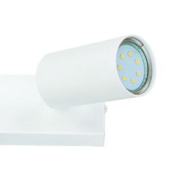 Licht-Erlebnisse Deckenstrahler LEO, ohne Leuchtmittel, 2-flammig GU10 Weiß Wohnzimmer Metall LEO