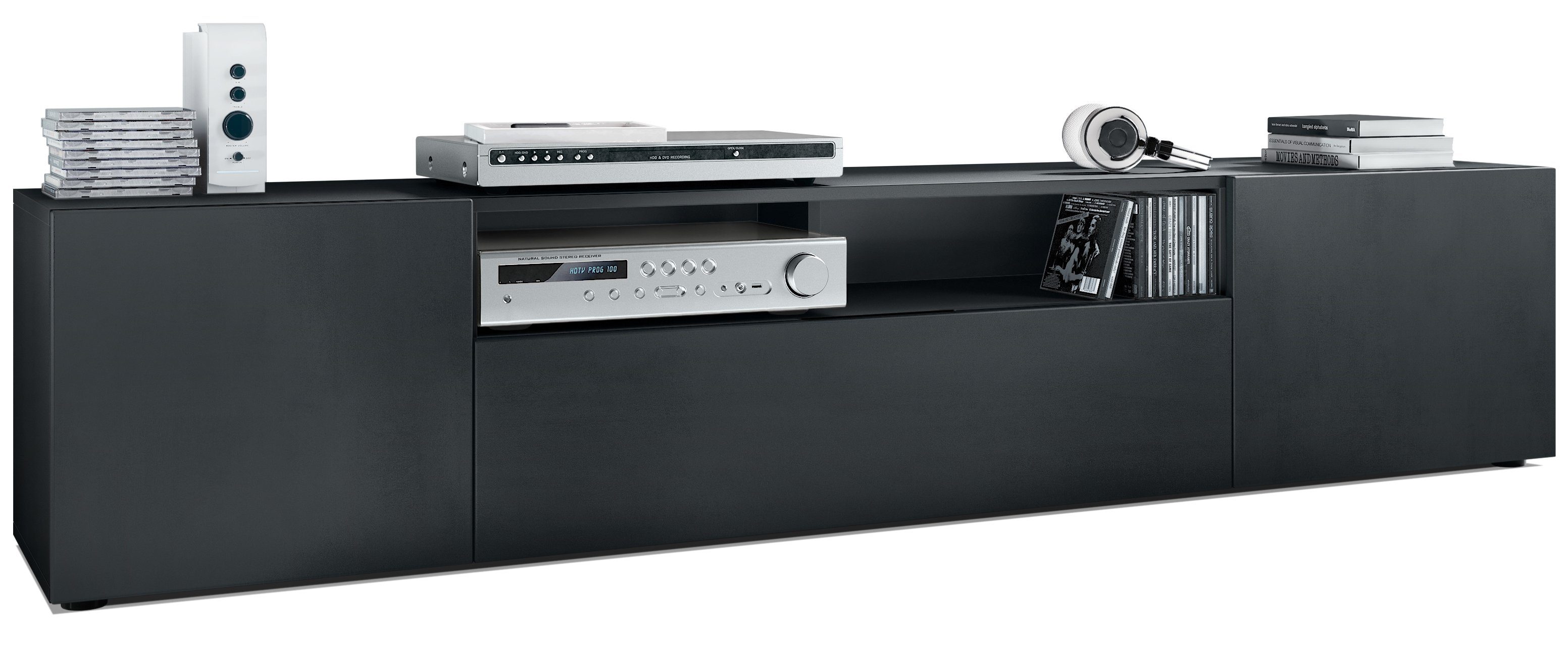 Vladon Lowboard Mogan (TV-Kommode, mit 2 günstig online kaufen