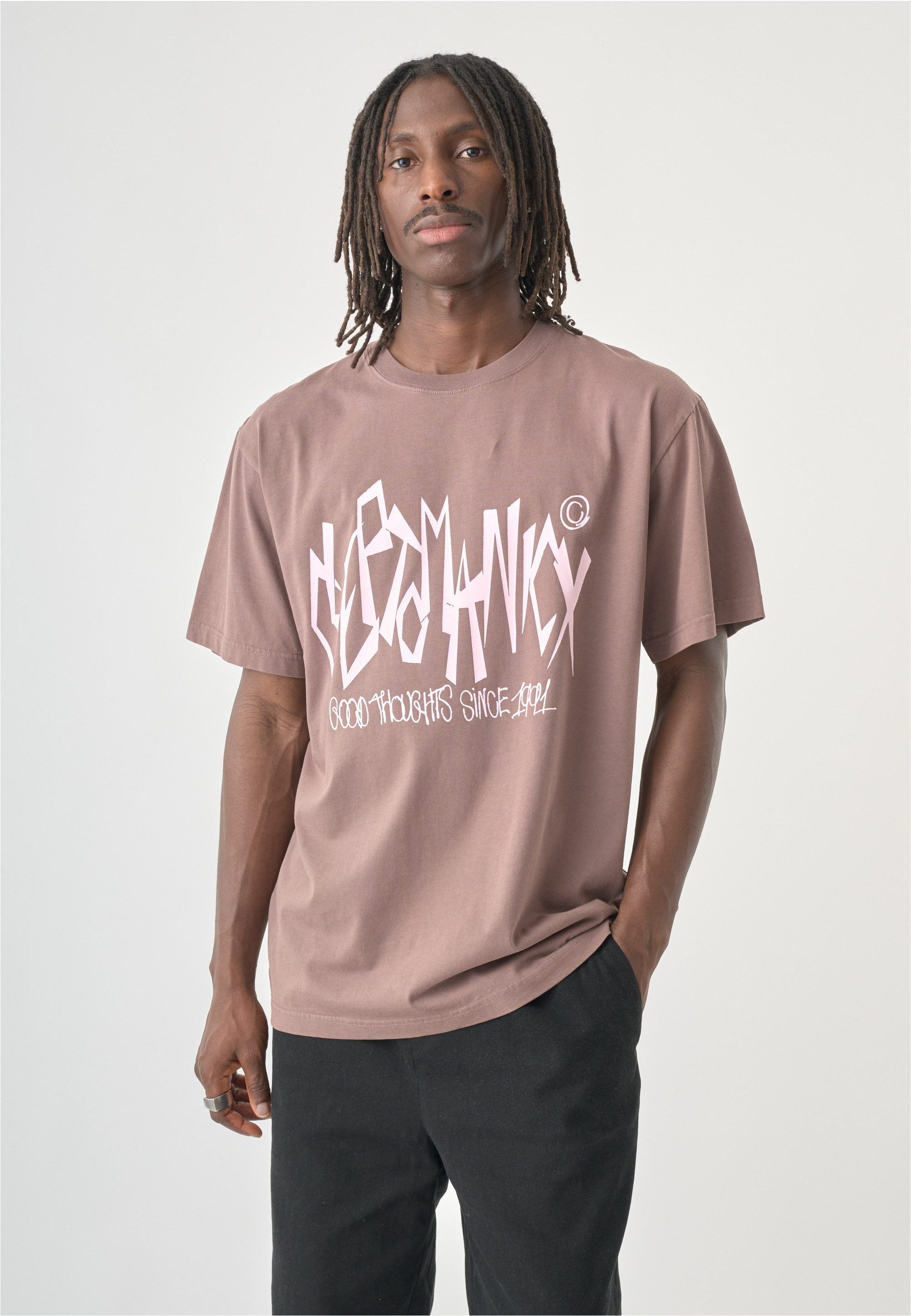 Cleptomanicx T-Shirt mit großem Frontprint