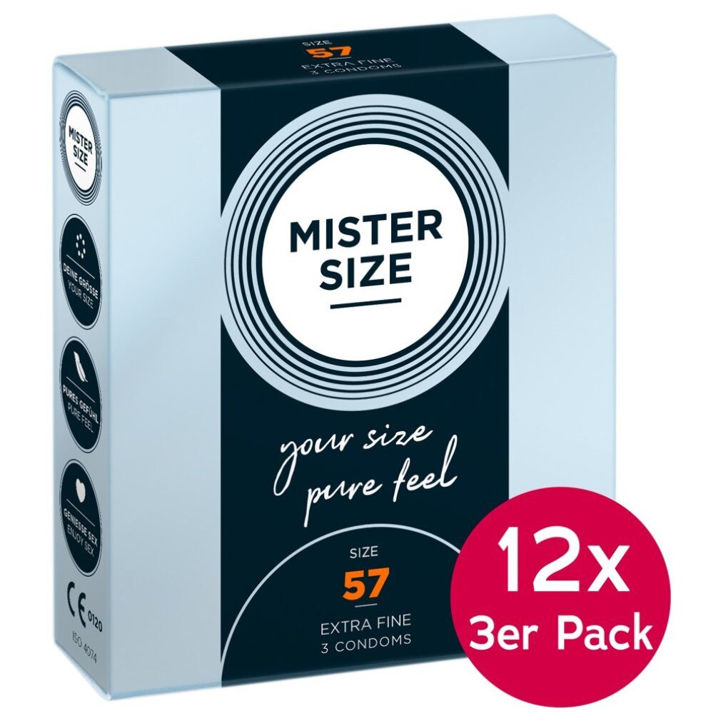 MISTER SIZE Kondome Mister Size Tray 57mm 12x3er