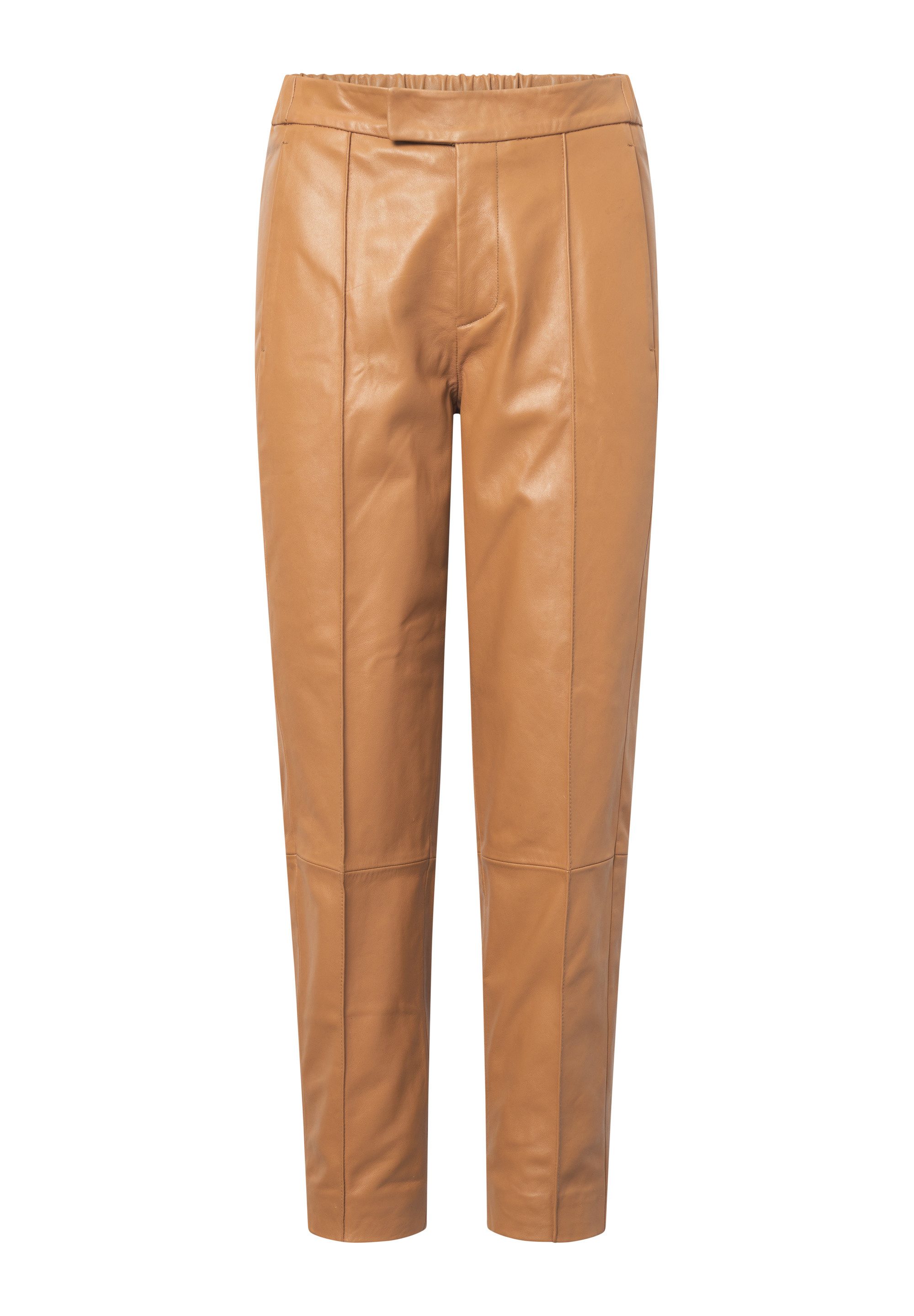 Bolongaro Trevor Lederhose PINTUCK Lederhose, Gerader Beinschnitt, Falten v günstig online kaufen