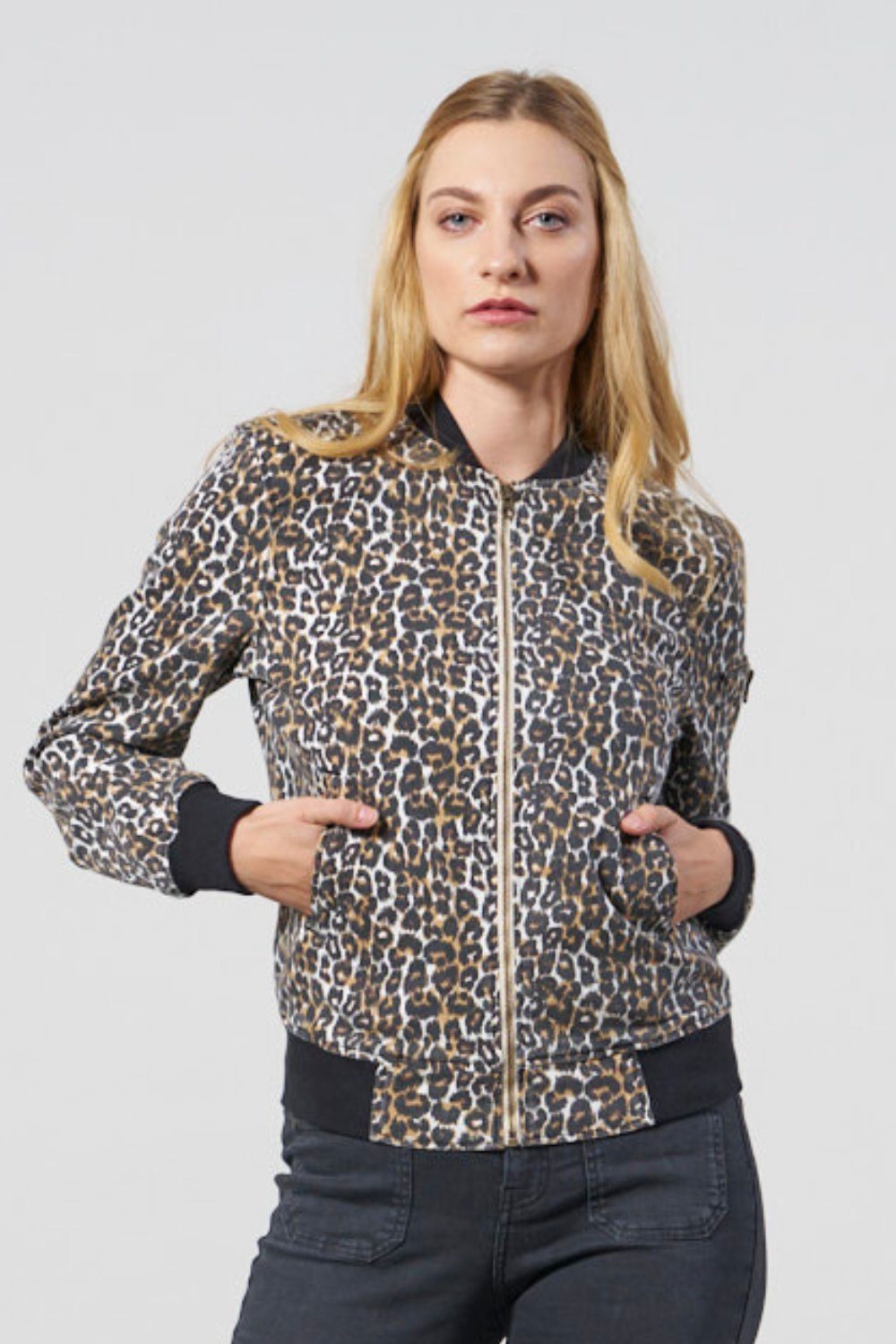 Feuervogl Blouson fv-Til:da, Contrast Rib, Wild Animal