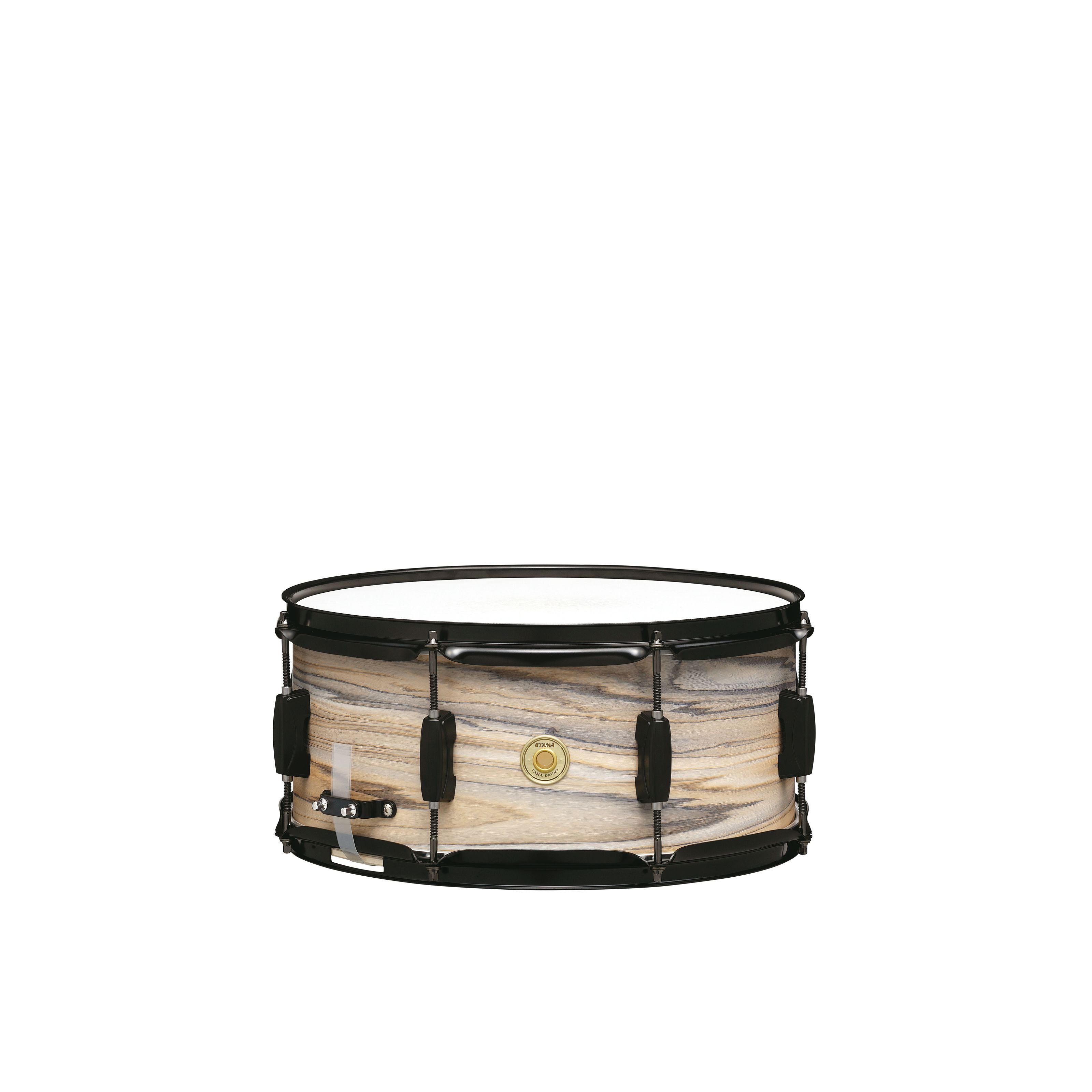 Tama Snare Drum,Woodworks Snare 14"x65" Natural Zebrawood Wrap WP1465BK-NZW, Schlagzeuge, Snare Drums, Woodworks Snare 14"x6,5" Natural Zebrawood Wrap WP1465BK-NZW - Snare