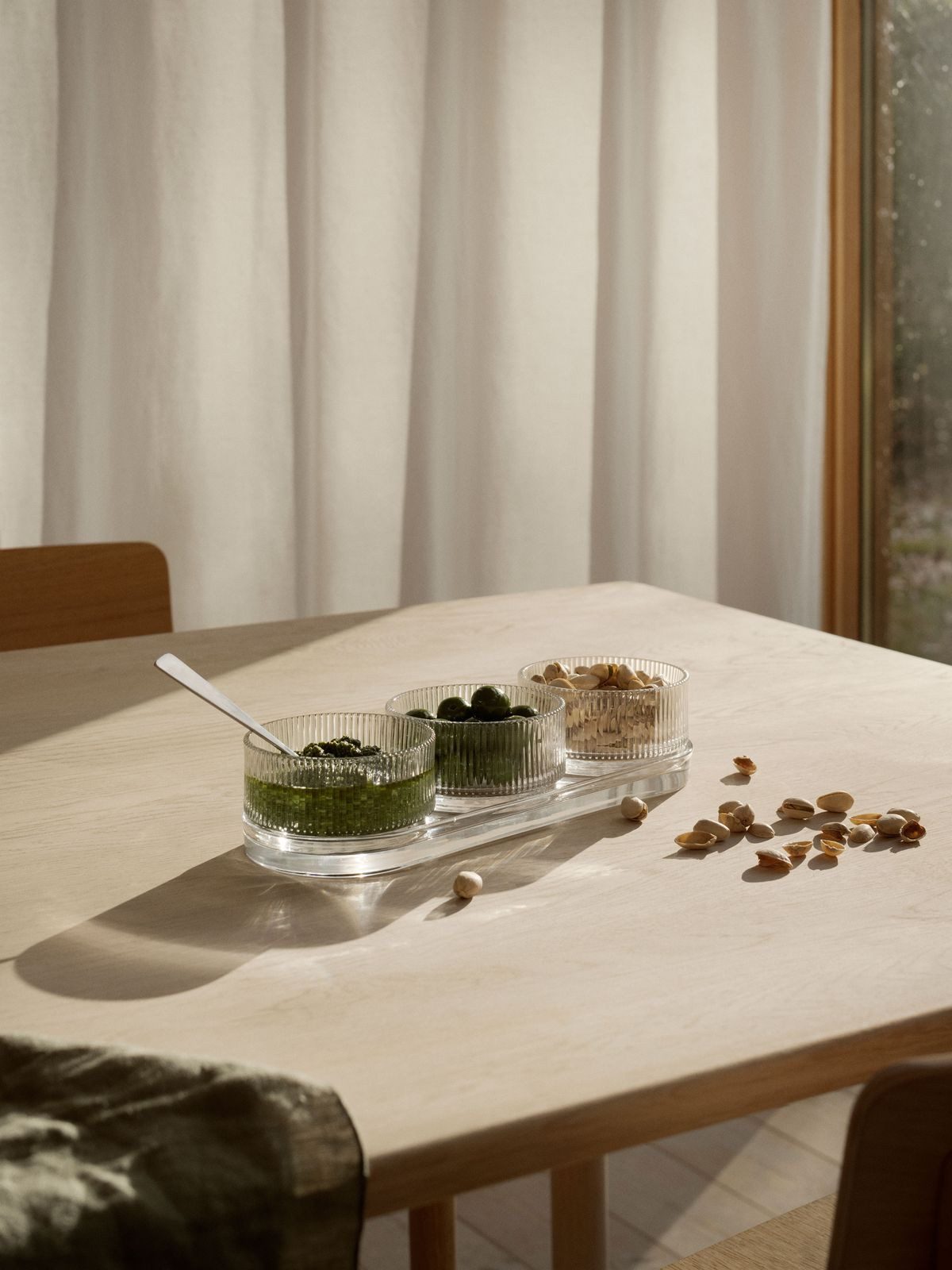 Stelton Tapas-Schale, Glas, stelton PILASTRO Tapas-Set