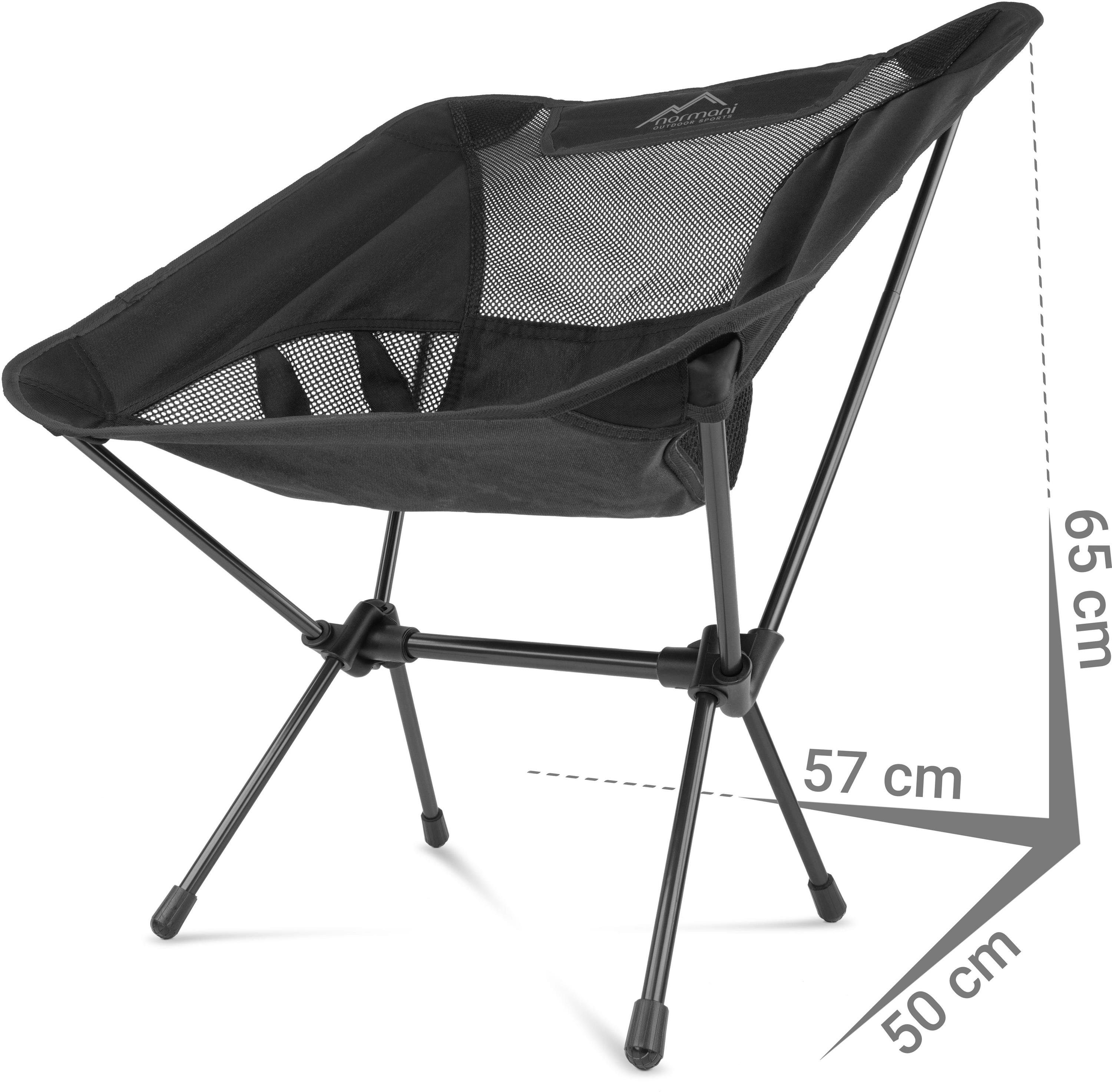 normani Campingstuhl Ultraleichter Campingstuhl Moak, Campingstuhl Angelstuhl - Gartenstuhl bis zu 135 kg