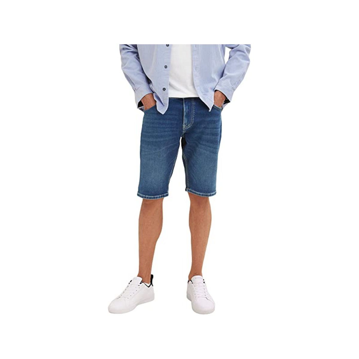 TOM TAILOR Cargoshorts blau regular (1-tlg., keine Angabe)