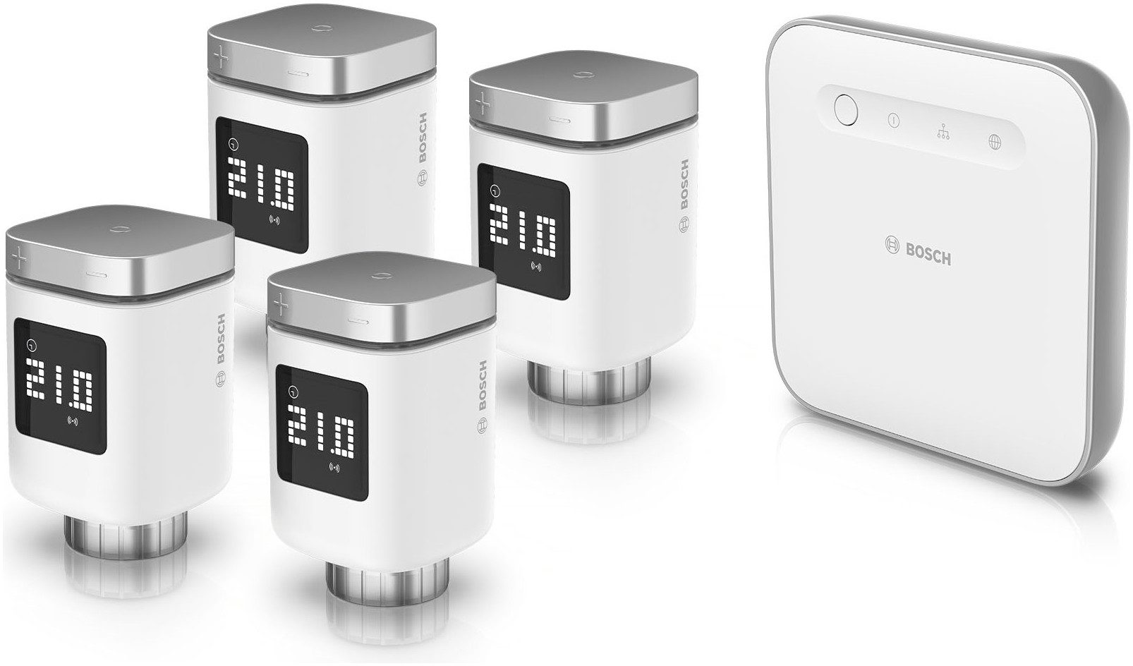 BOSCH Smart Home Starter Set mit Controller II und 4 Thermostaten Smart-Home-Station