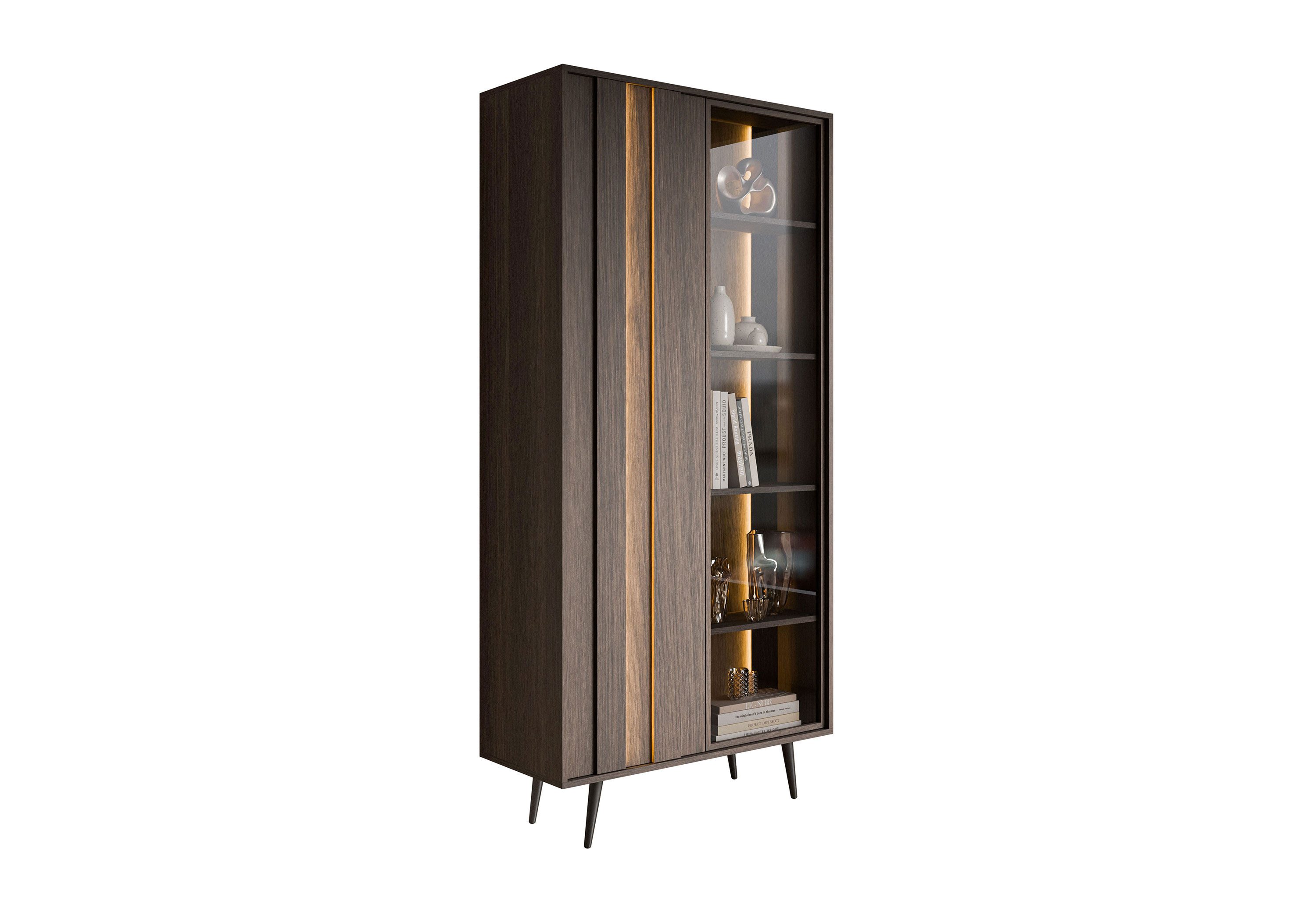 Lookway Standvitrine ALMA Vitrine mit LED-Beleuchtung Breite: 96 cm
