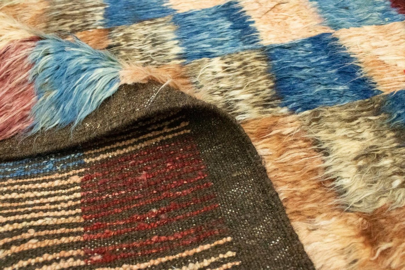 Wollteppich »Berber Teppich handgeknüpft mehrfarbig«, morgenland, rechteckig, Höhe 18 mm, handgeknüpft-kaufen