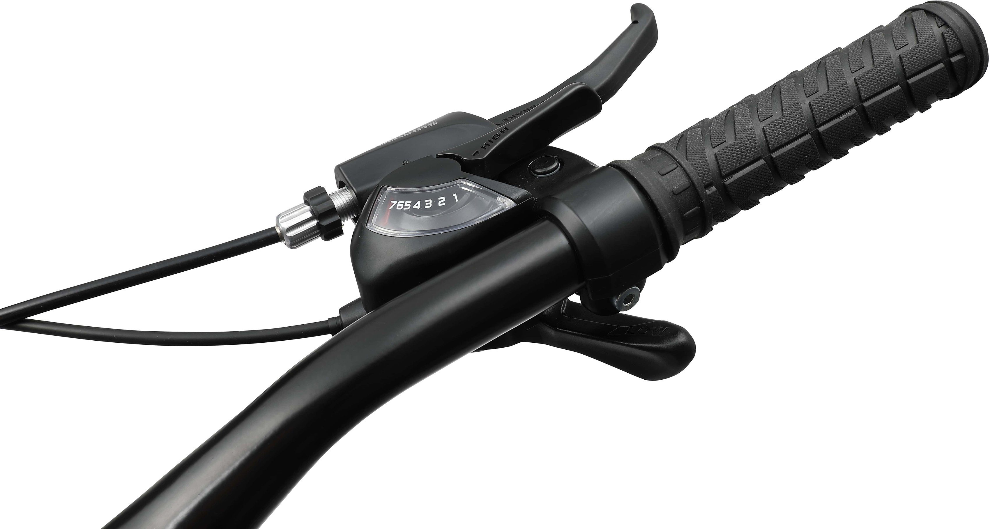 Bikestar Mountainbike, 21 Gang Shimano RD-TY300 Schaltwerk, Kettenschaltung, für Damen und Herren, Kettenschaltung