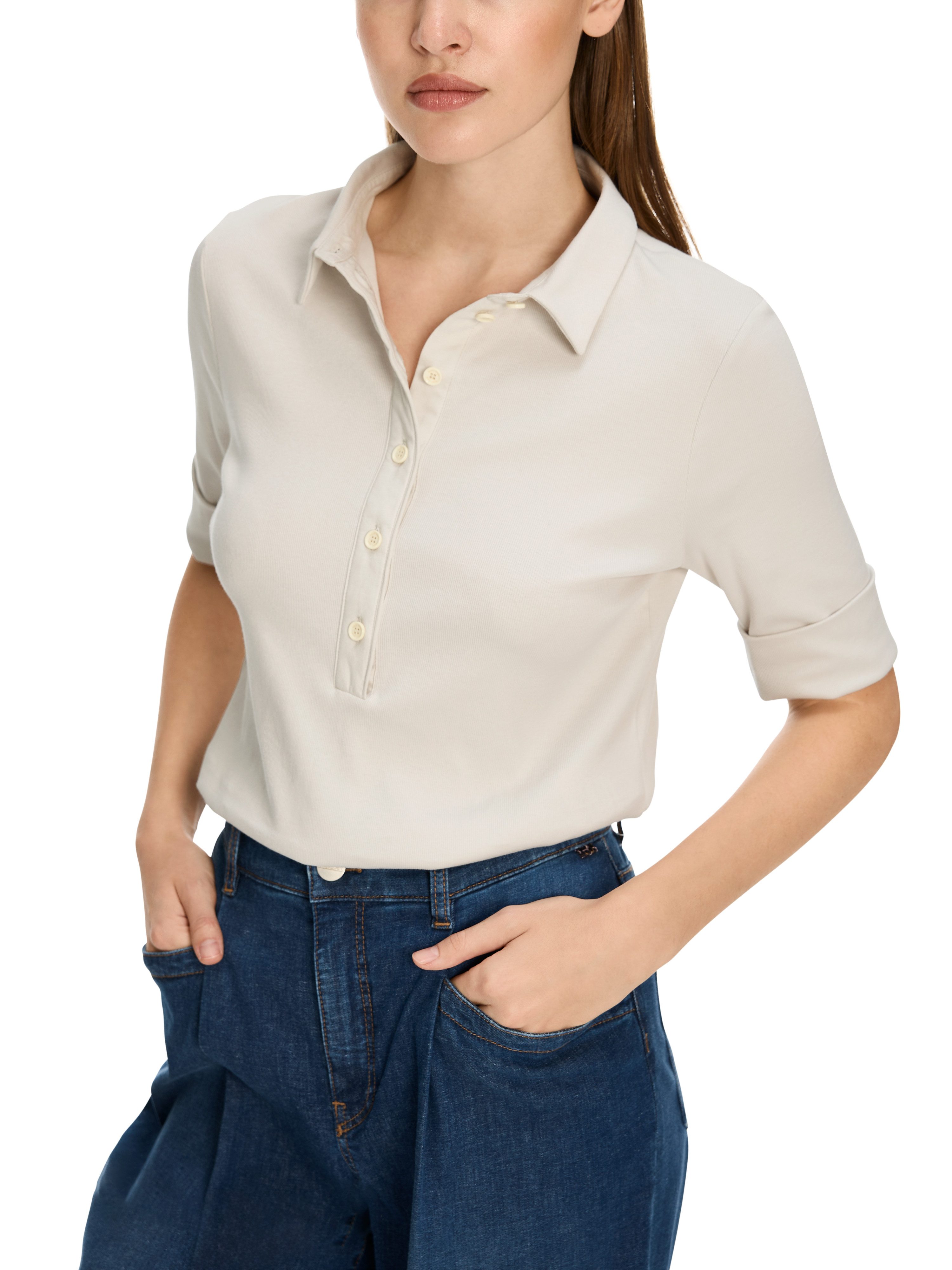 Poloshirt "Noble Neutrals" Premium Damenmode