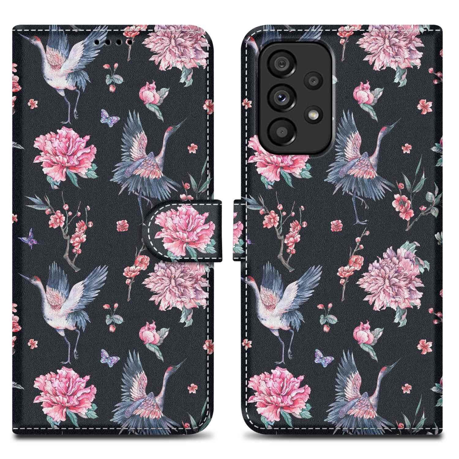 Cadorabo Handyhülle für Samsung Galaxy A53 5G Hülle Samsung Galaxy A53 5G, Handy Schutzhülle - Hülle, Standfunktion, Kartenfach, Magnetverschluss