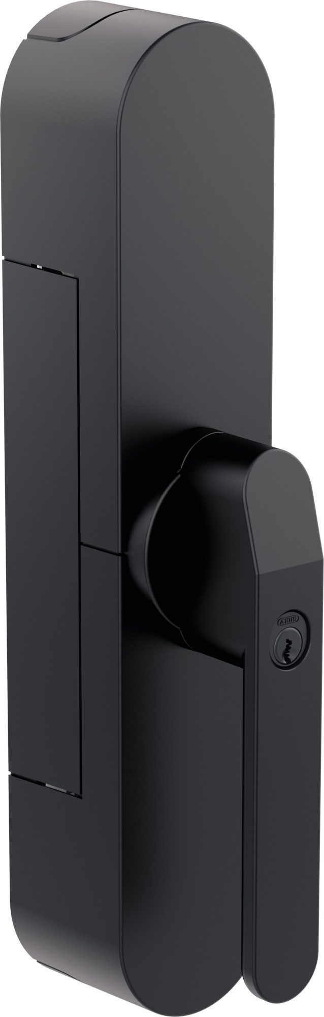 ABUS Alarmfenstergriff WINTECTO™ One - Smarter Fensterantrieb FCA4100 gl. AL0089, Schwarz, gleichschließend AL0089, Alarmfunktion, einfache Montage ohne Bohren, für Balkon-/ Terrassentür