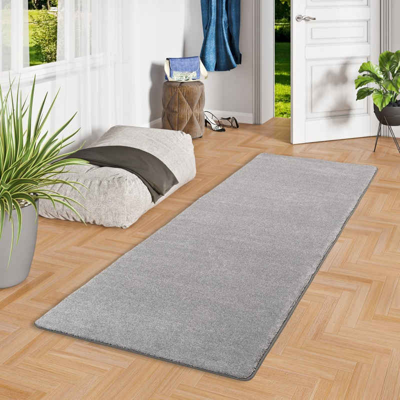 Hochflor-Läufer Hochflor Luxus Velours Läufer Teppich Touch, Snapstyle, Eckig, Höhe: 20.5 mm