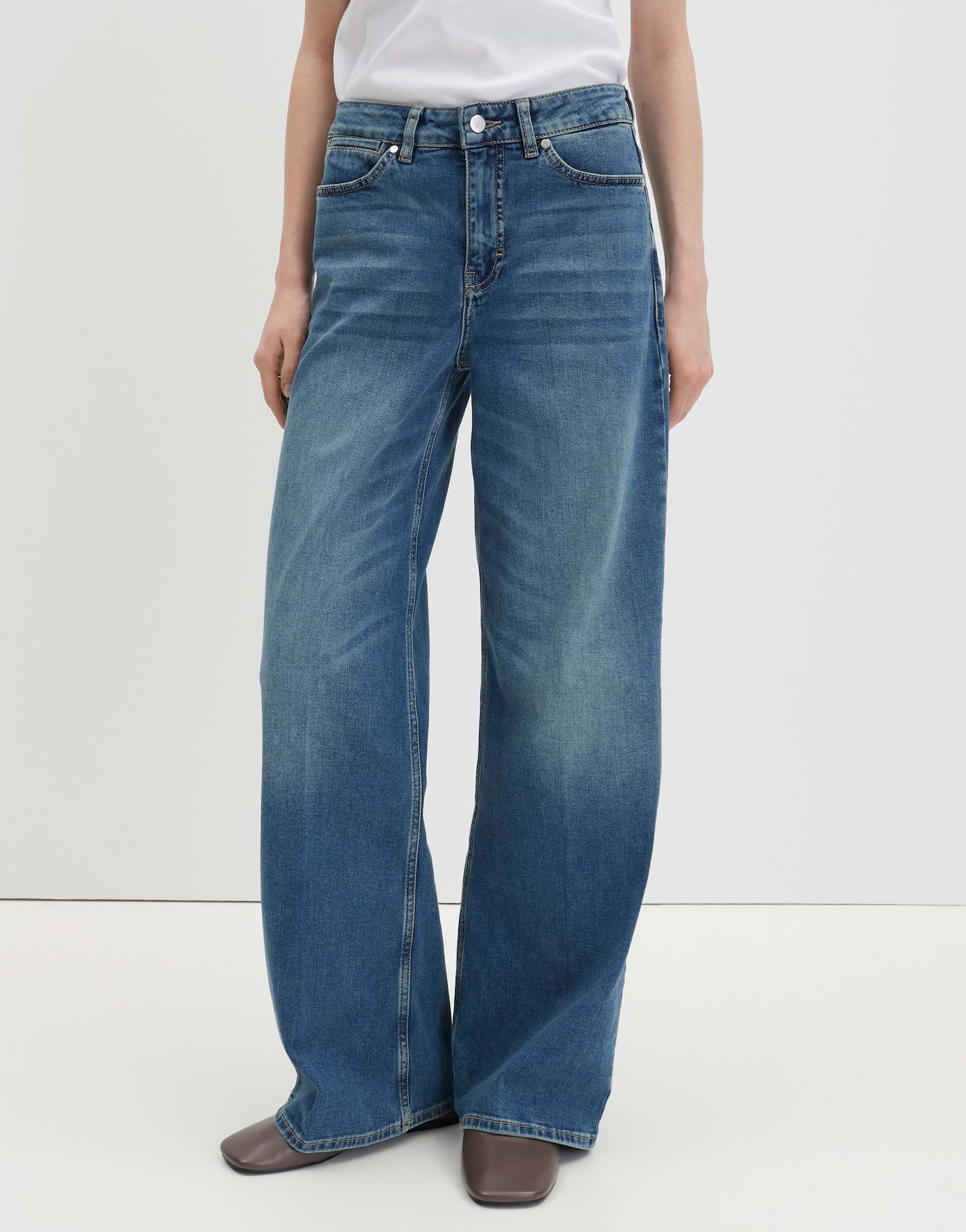 Weite Jeans CELLMA ICONIC aus BCI Cotton Mix Mid Rise